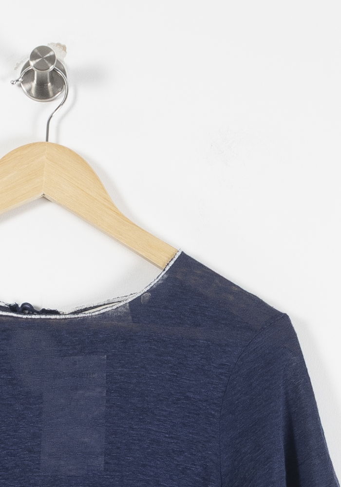 Tommy Badge T-shirt MARIE SIXTINE - SECONDE MAIN Blue