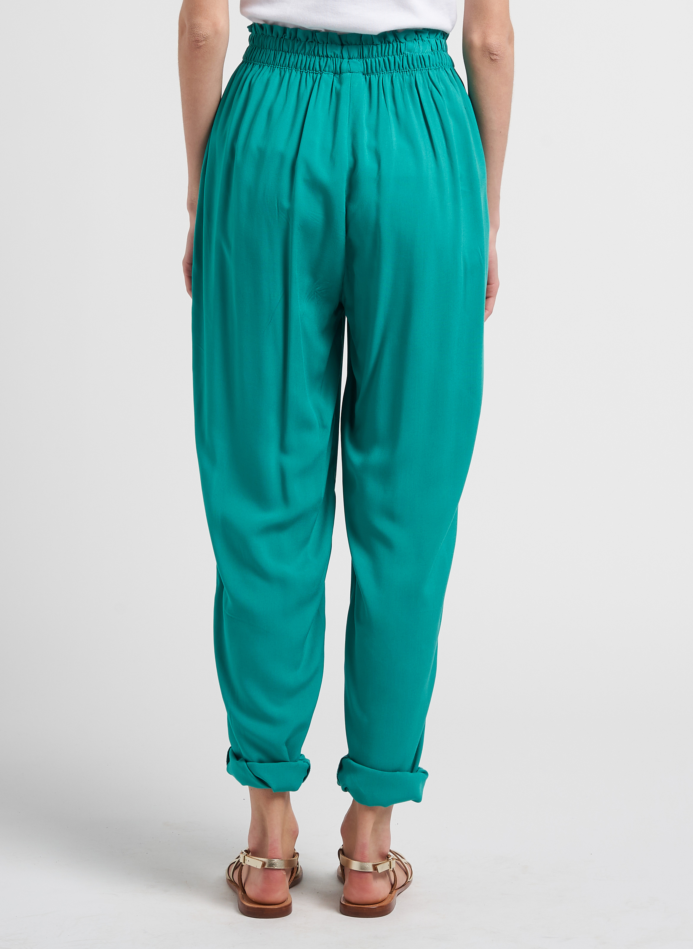 Pantalon fluide  VILA Vert