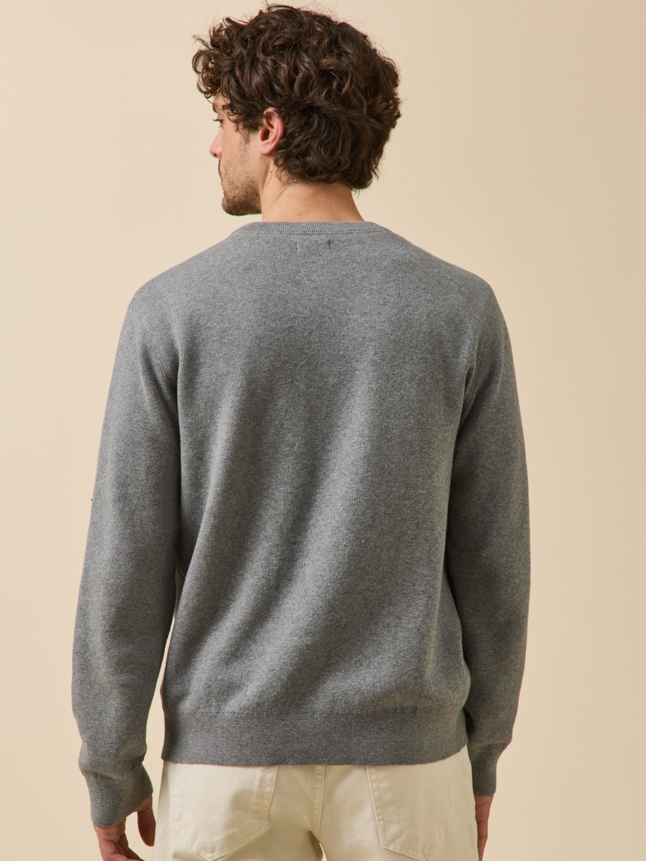 Pull effet sweat  coton cachemire CYRILLUS Gris