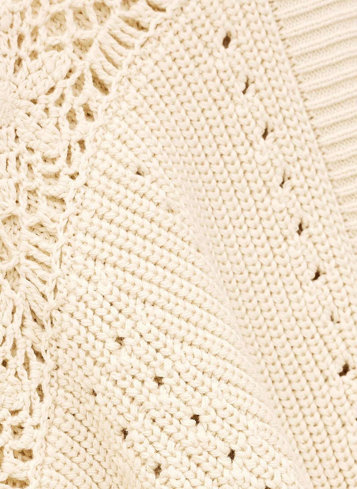 Cardigan col châle en coton BA&SH Beige