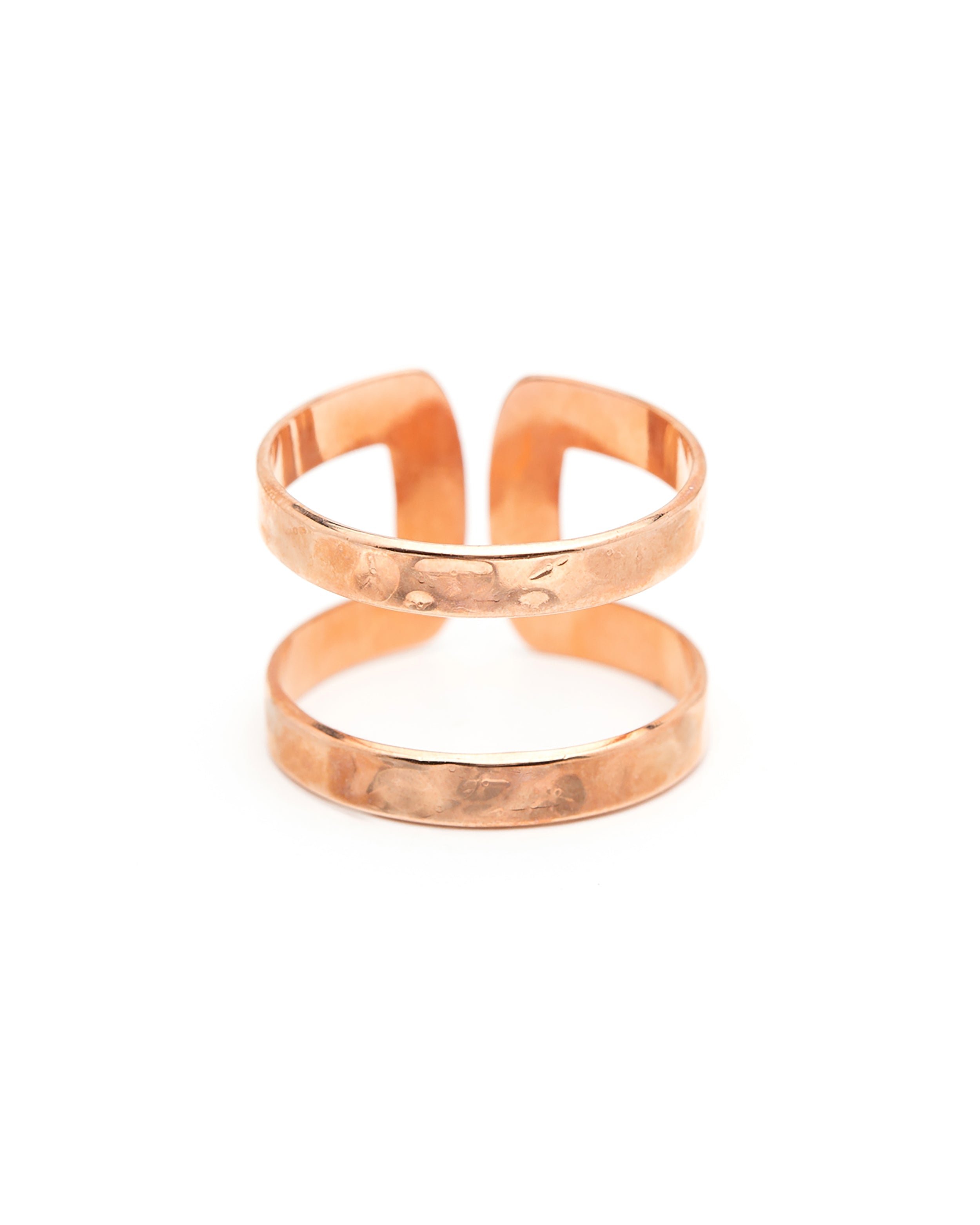 Hammered gold plated ring MONSIEUR SIMONE