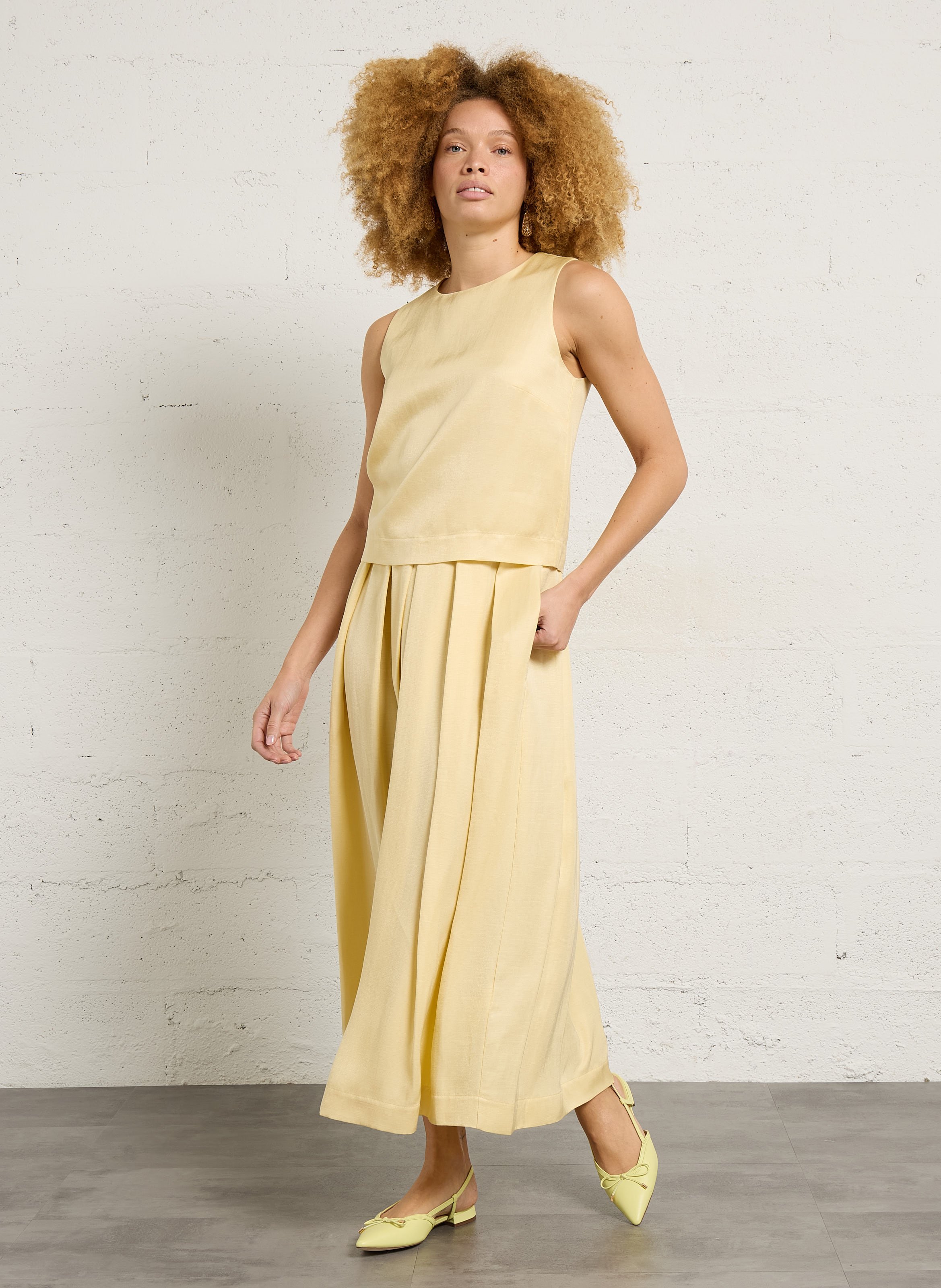 Long A-line skirt MAISON 123 Yellow