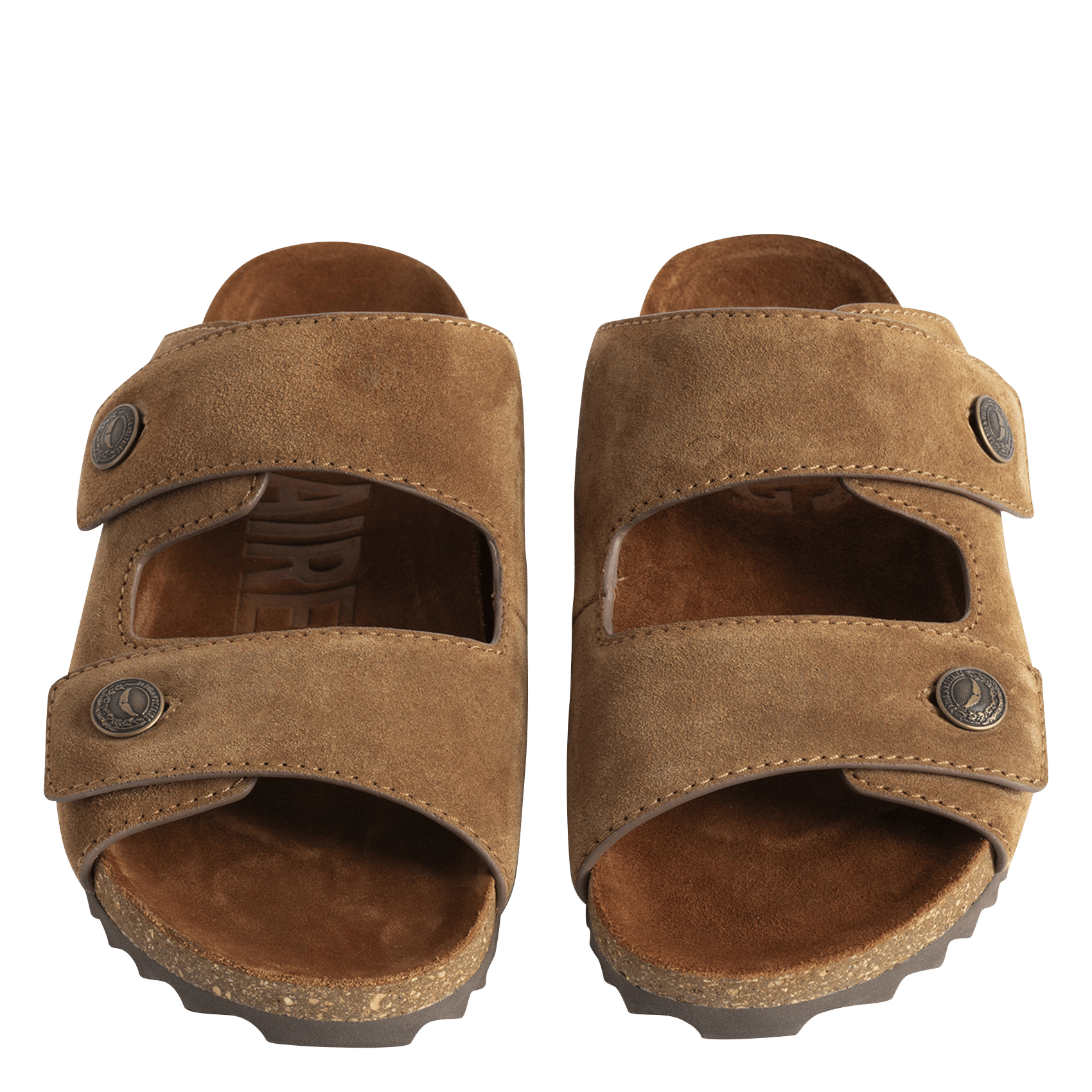 Flat calfskin leather sandals ZADIG&VOLTAIRE Brown