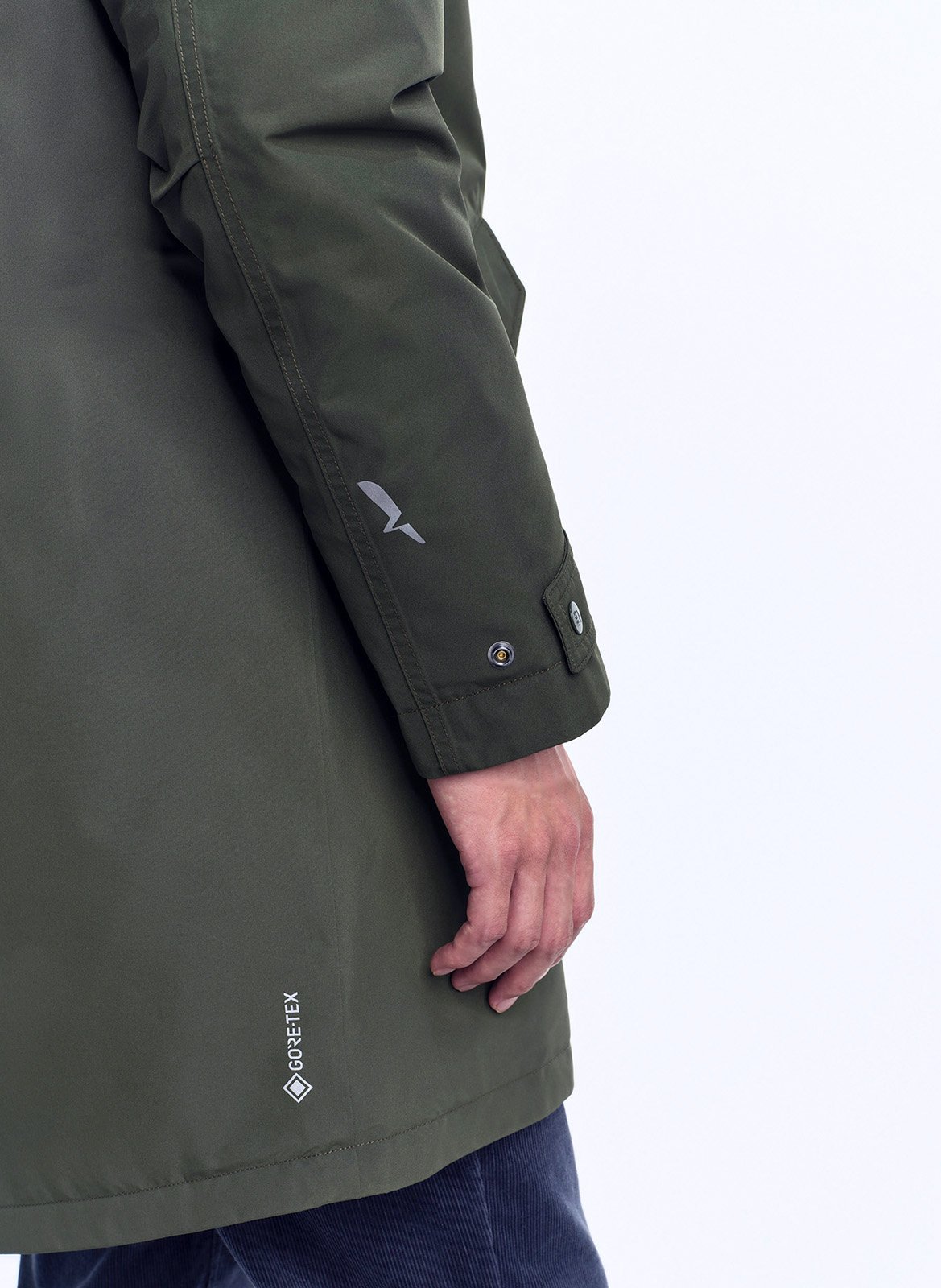 Parka mi-longue à capuche AIGLE Gris