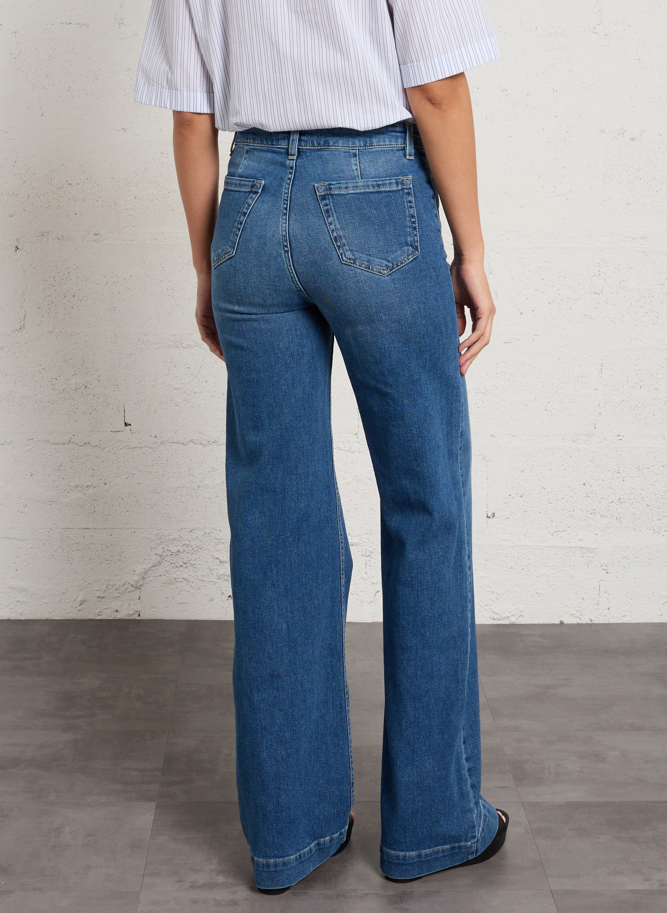 Jean large en coton MAISON 123 Bleu