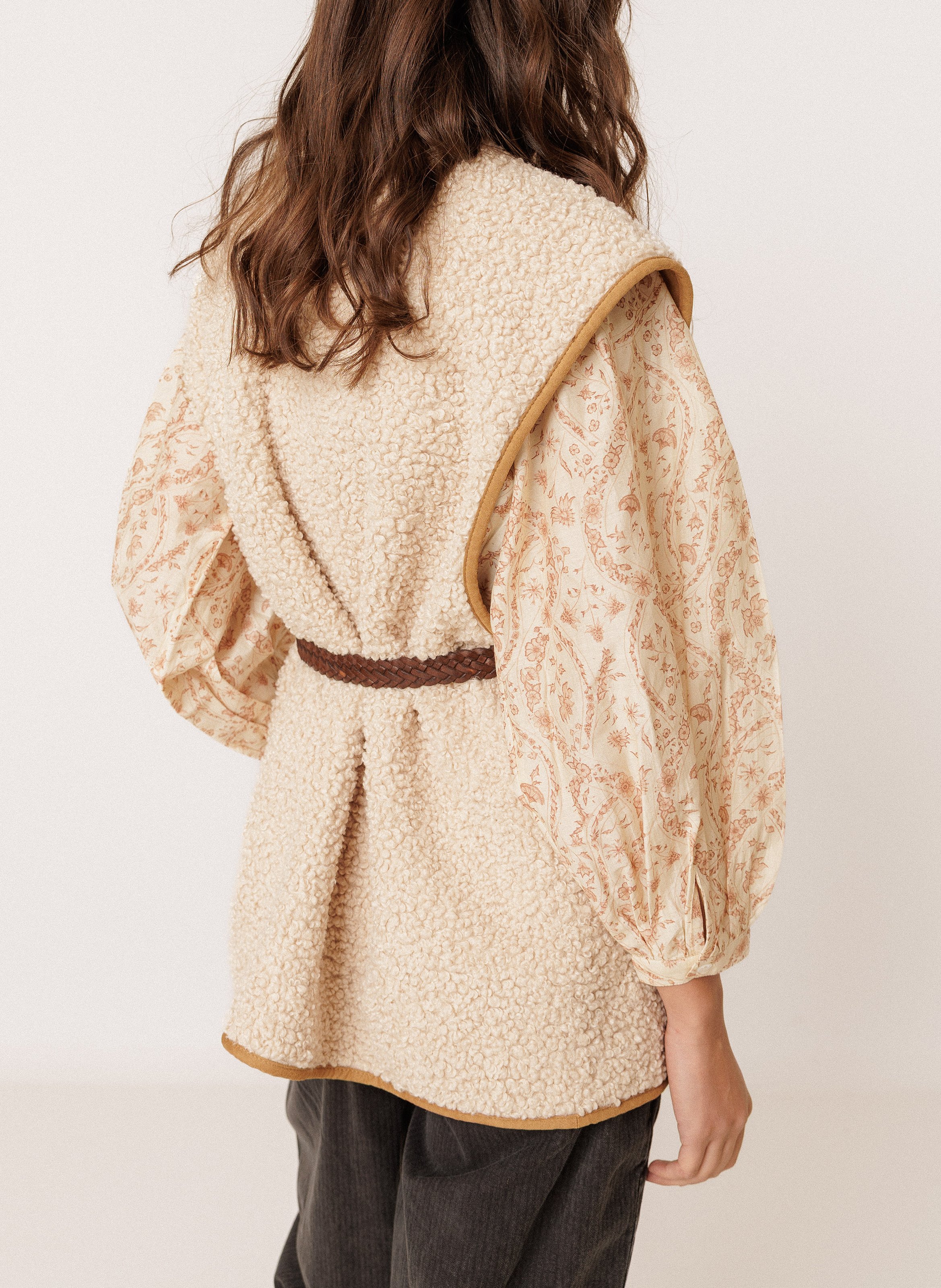 High-neck jacket INDI & COLD Brown