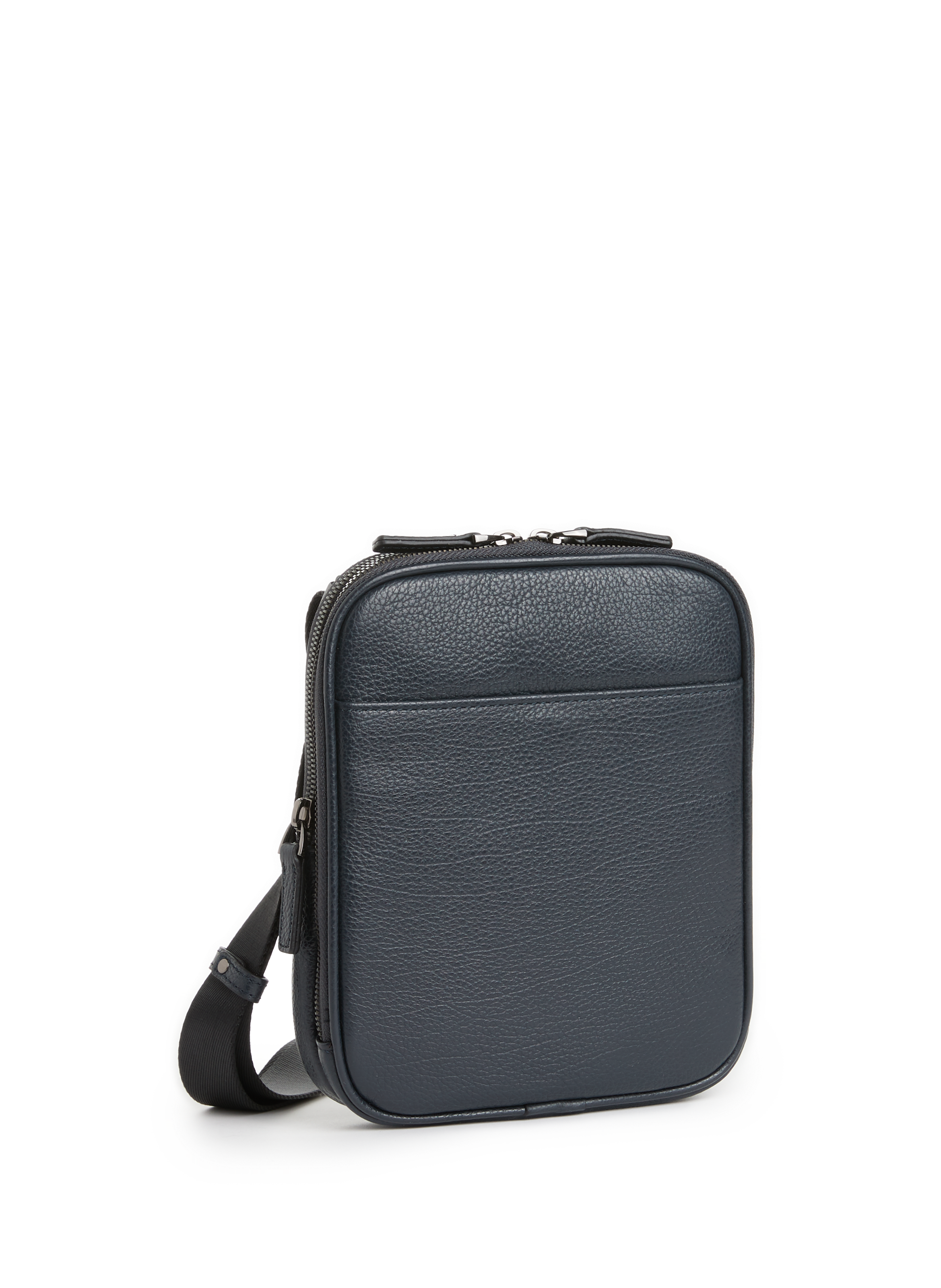 Grained leather crossbody bag portc hex pr139575 in more leather. SAISON 1865 Blue