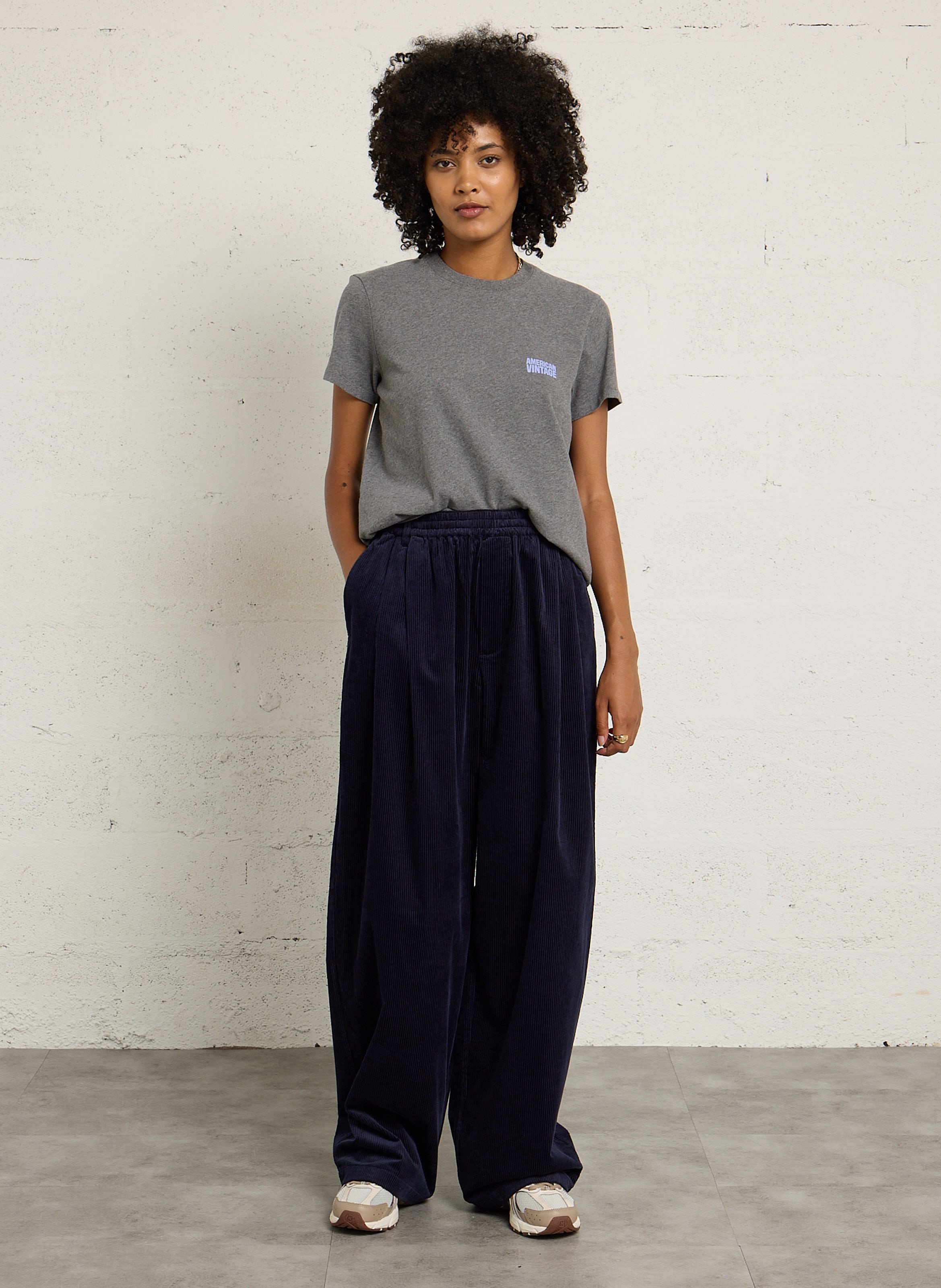 Jean large en coton BELLEROSE Bleu