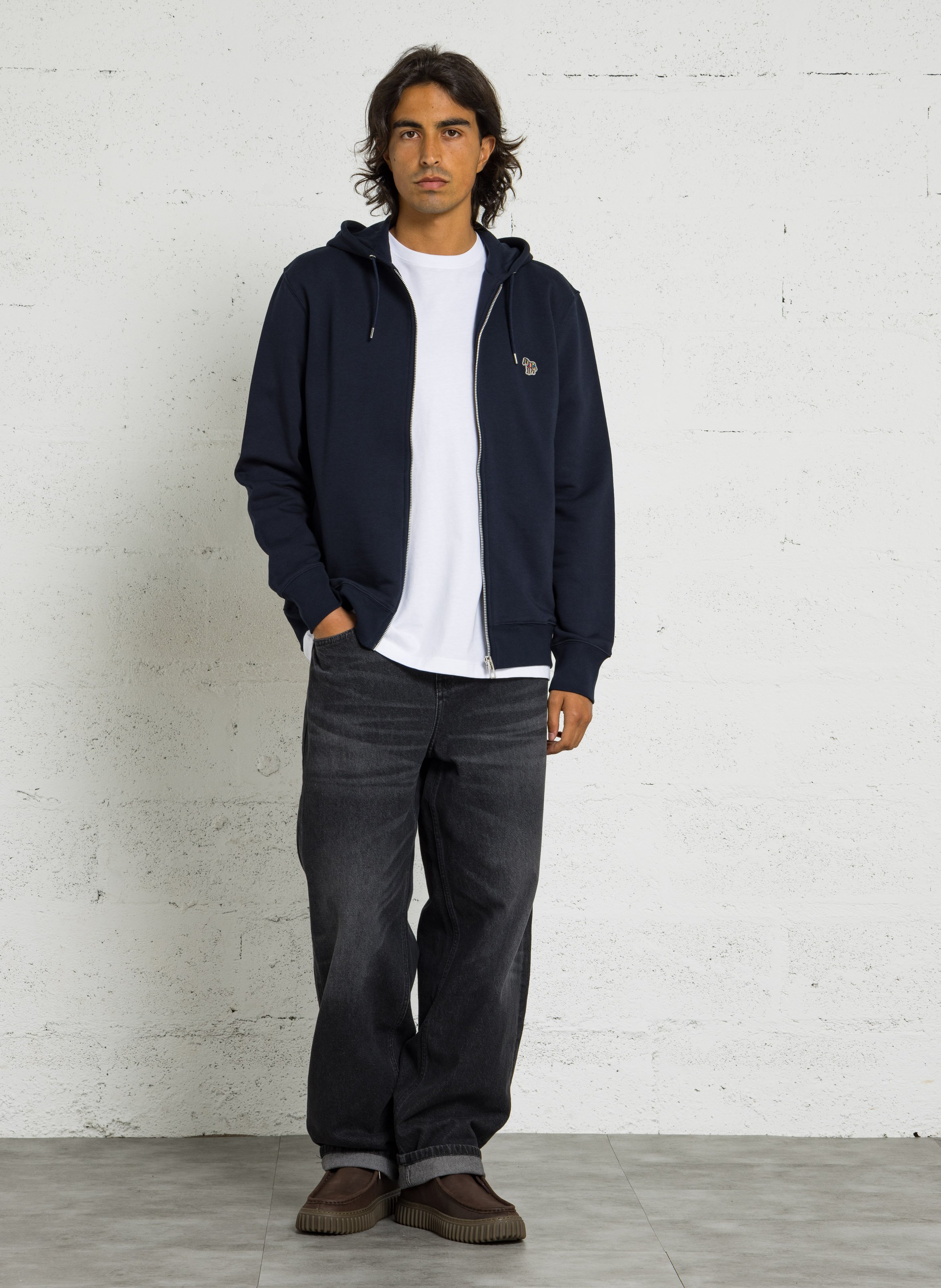 Organic cotton hoodie PAUL SMITH Blue