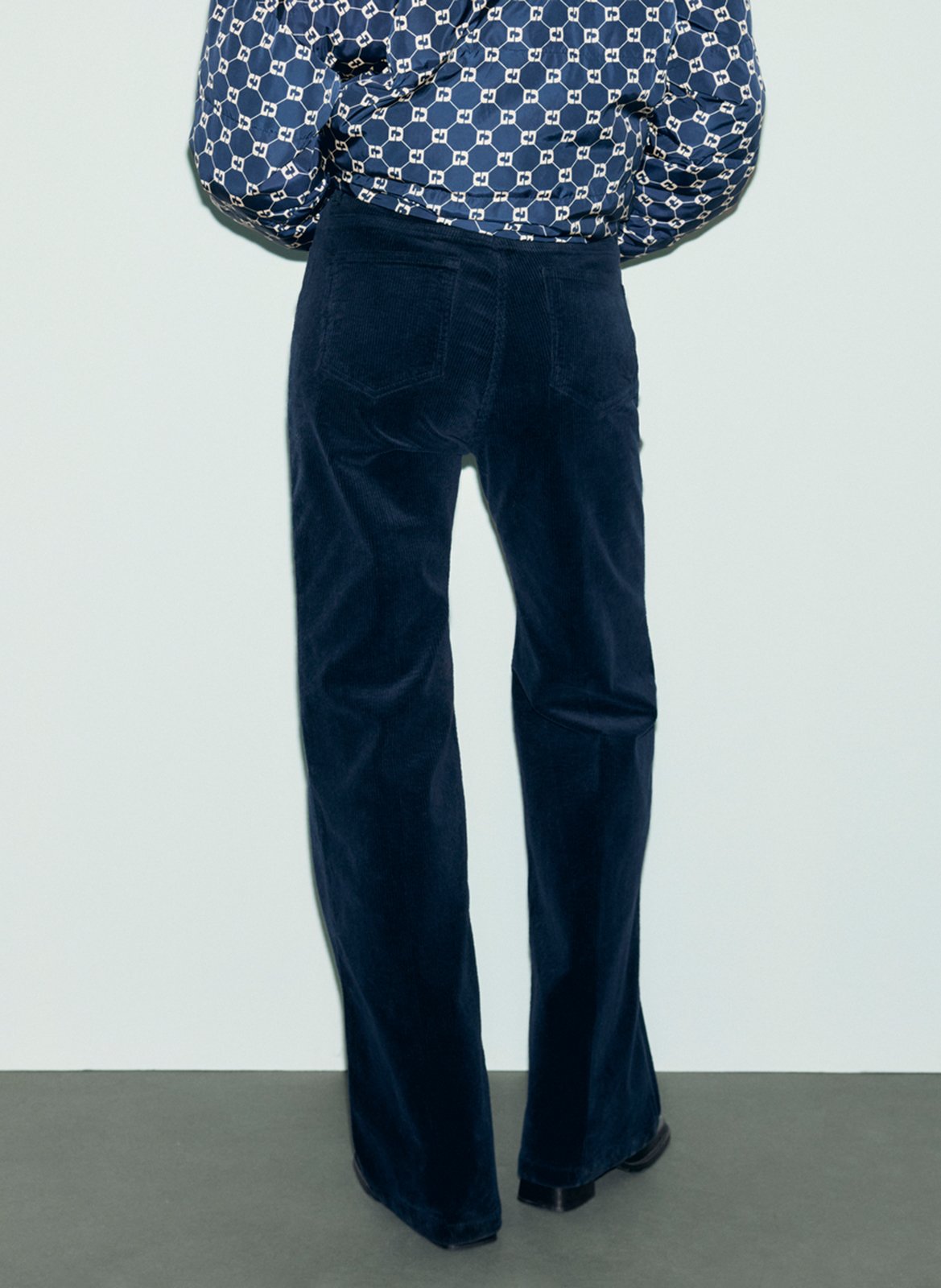 Weites Cord-Samt-Hose aus Baumwollmischung GERARD DAREL Blau