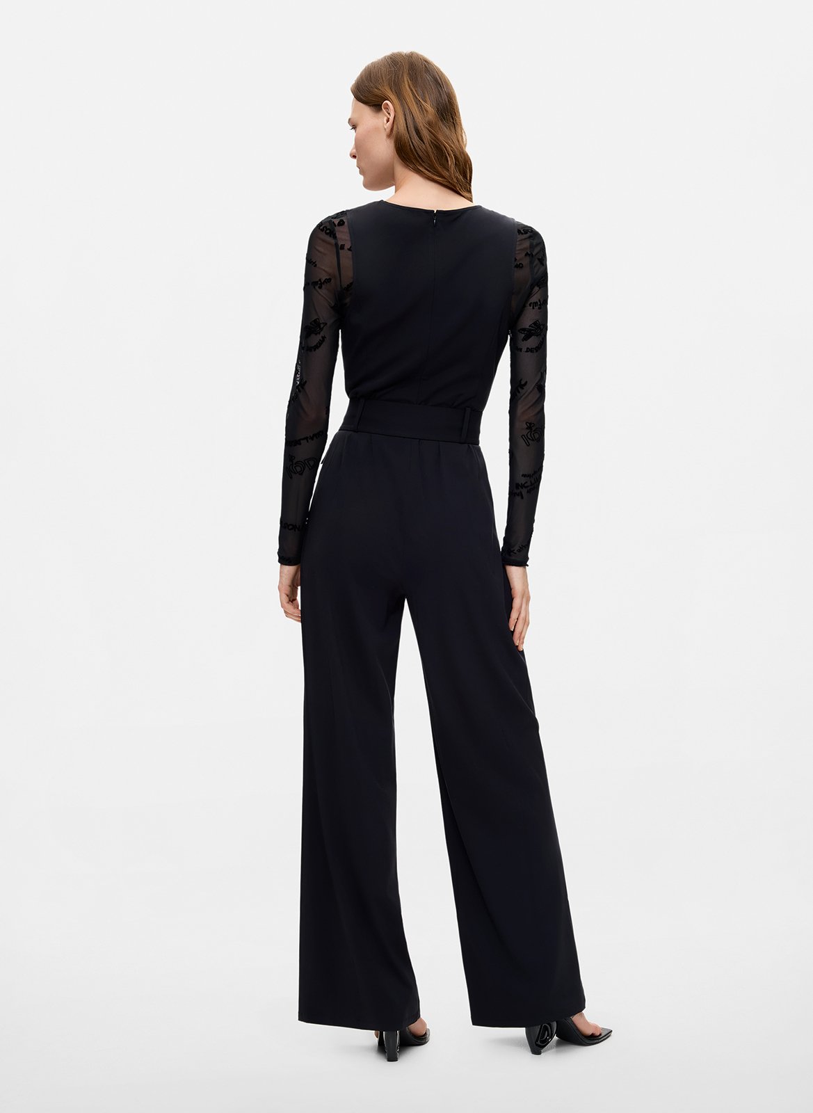 Weite 2-in-1 Overall mit Rundhalsausschnitt DESIGUAL Schwarz