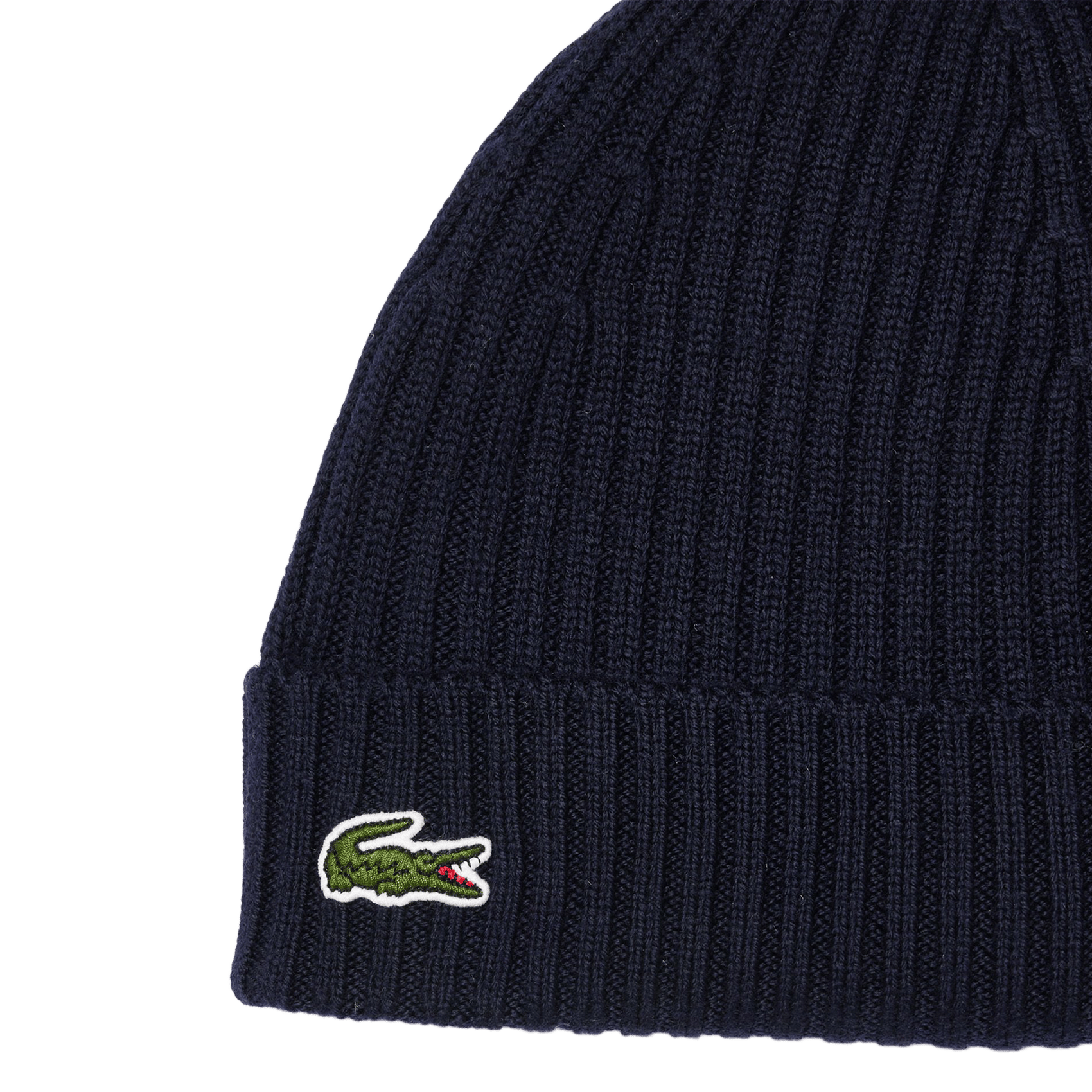Ribbed wool beanie | Blue LACOSTE Men
