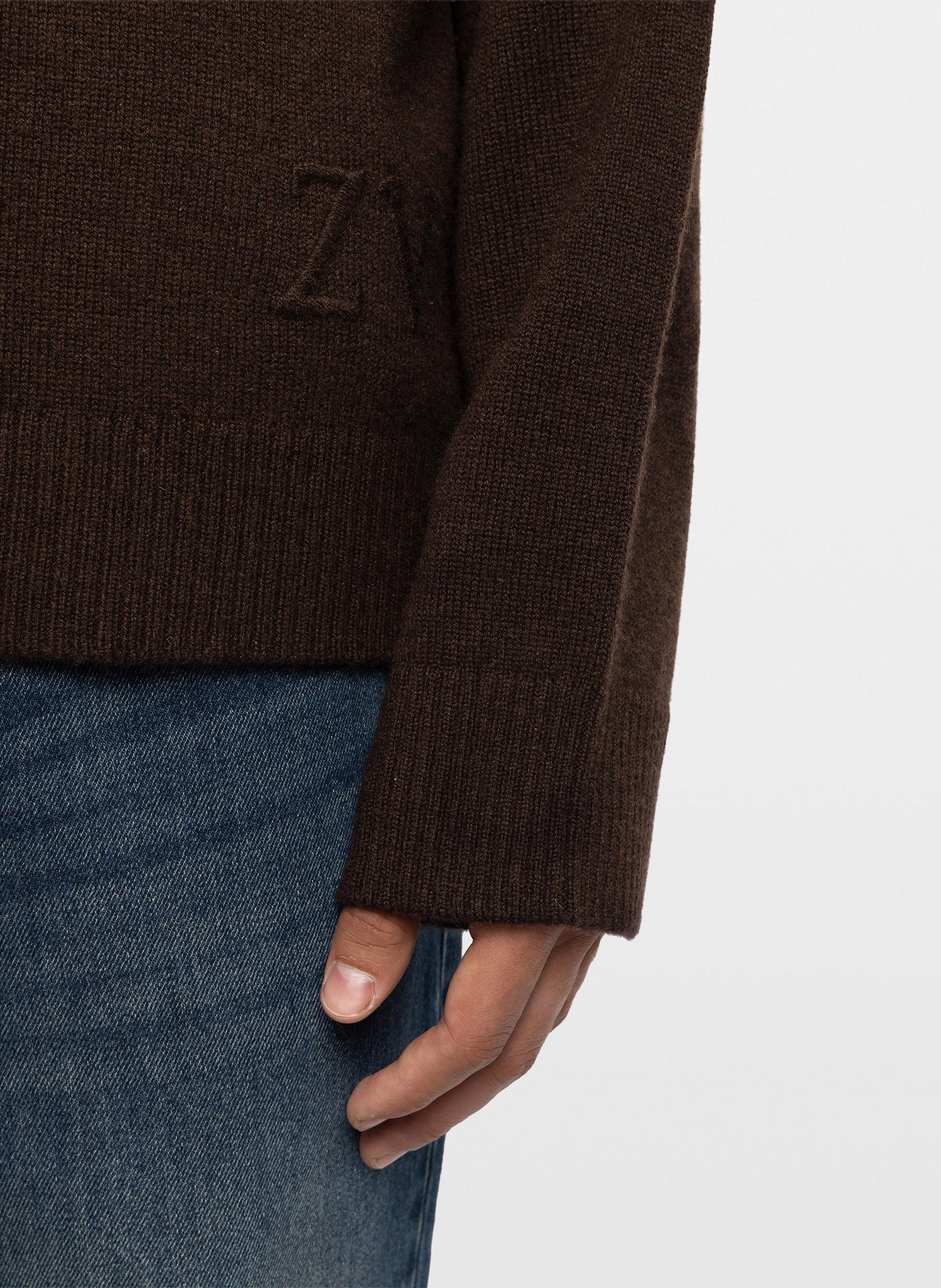Rollkragenpullover aus Merinowolle ZADIG&VOLTAIRE Braun