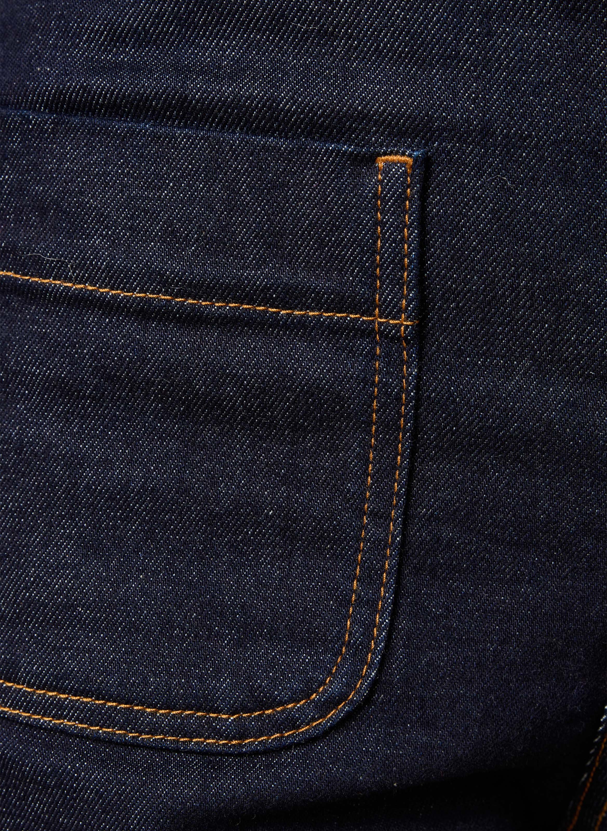Raw wide-leg jeans with cuffs LA FEE MARABOUTEE Blue