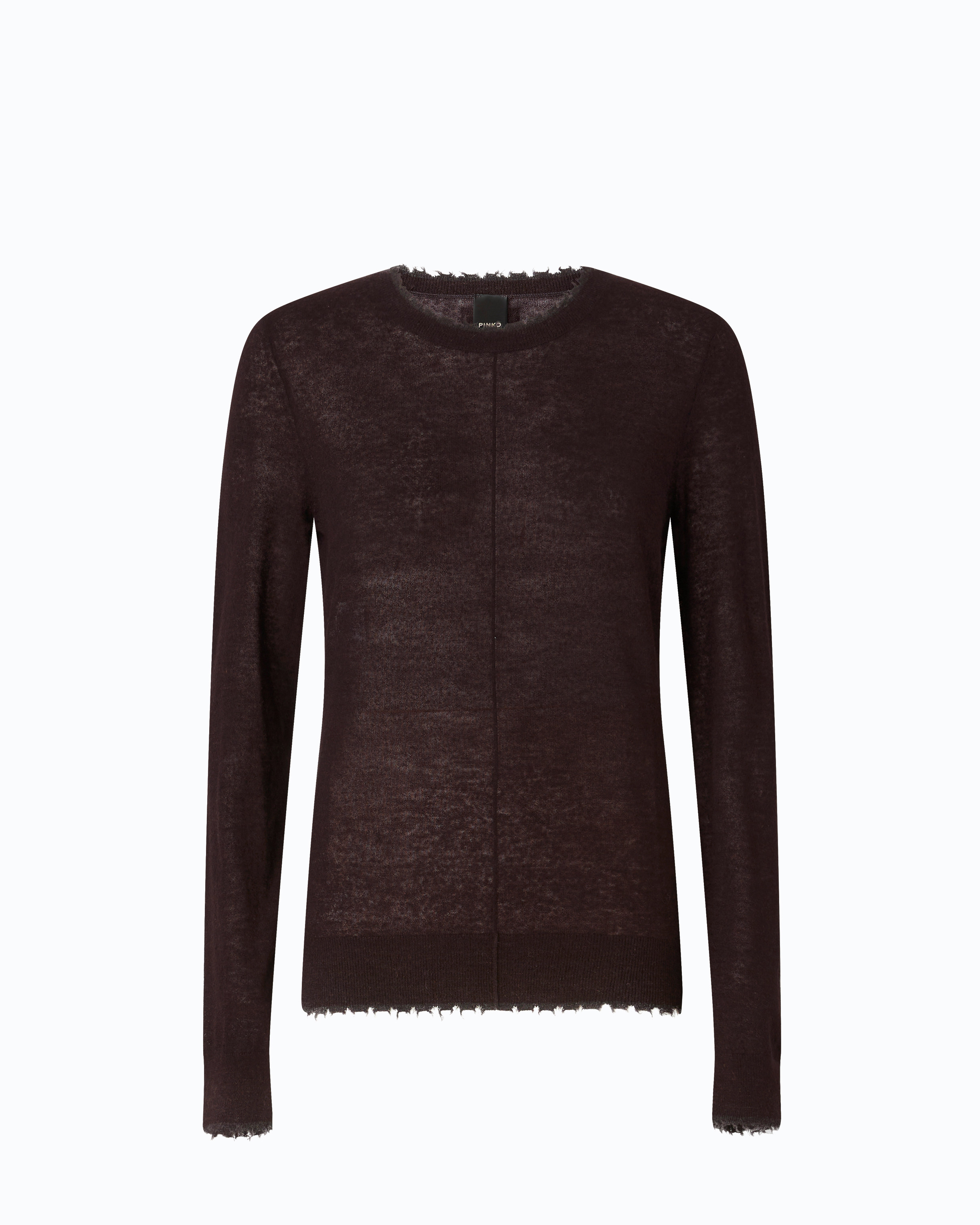 Pull léger en laine et cachemire PINKO Marron
