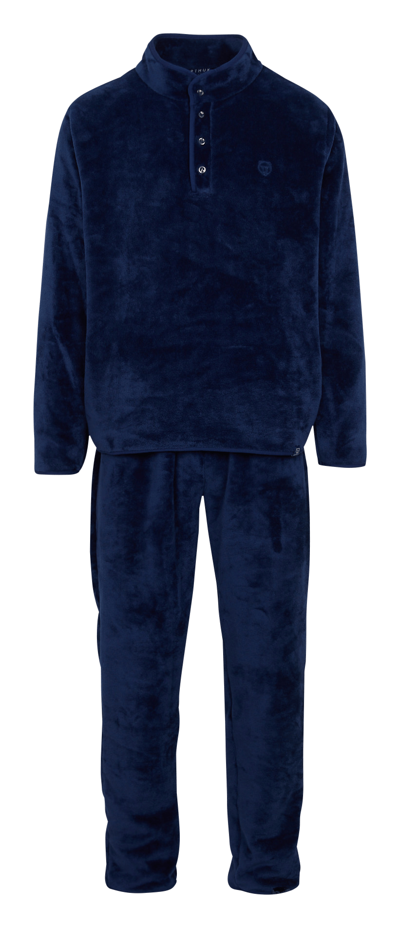 Brushed-Effect Pyjama Set ARTHUR Blue