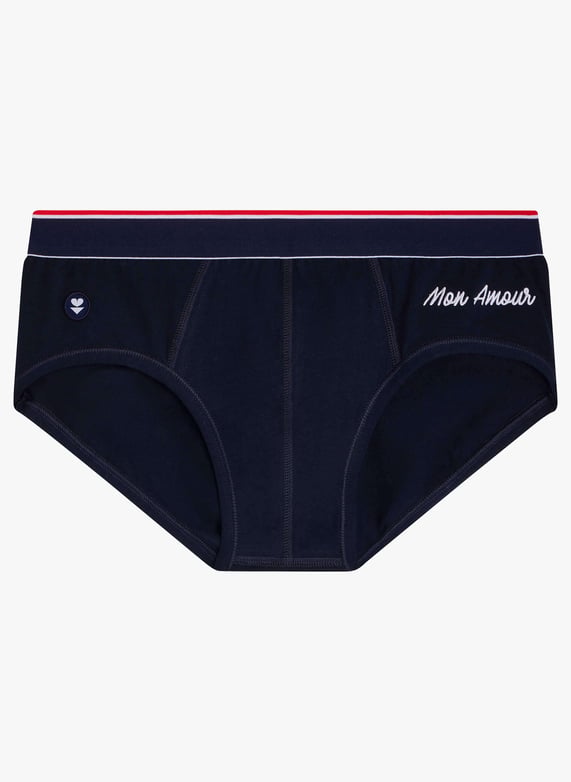 Le slip Francais フランス製ブリーフ Slip en coton Slip en coton Terrible plus Bleu Le Slip Francais - Homme