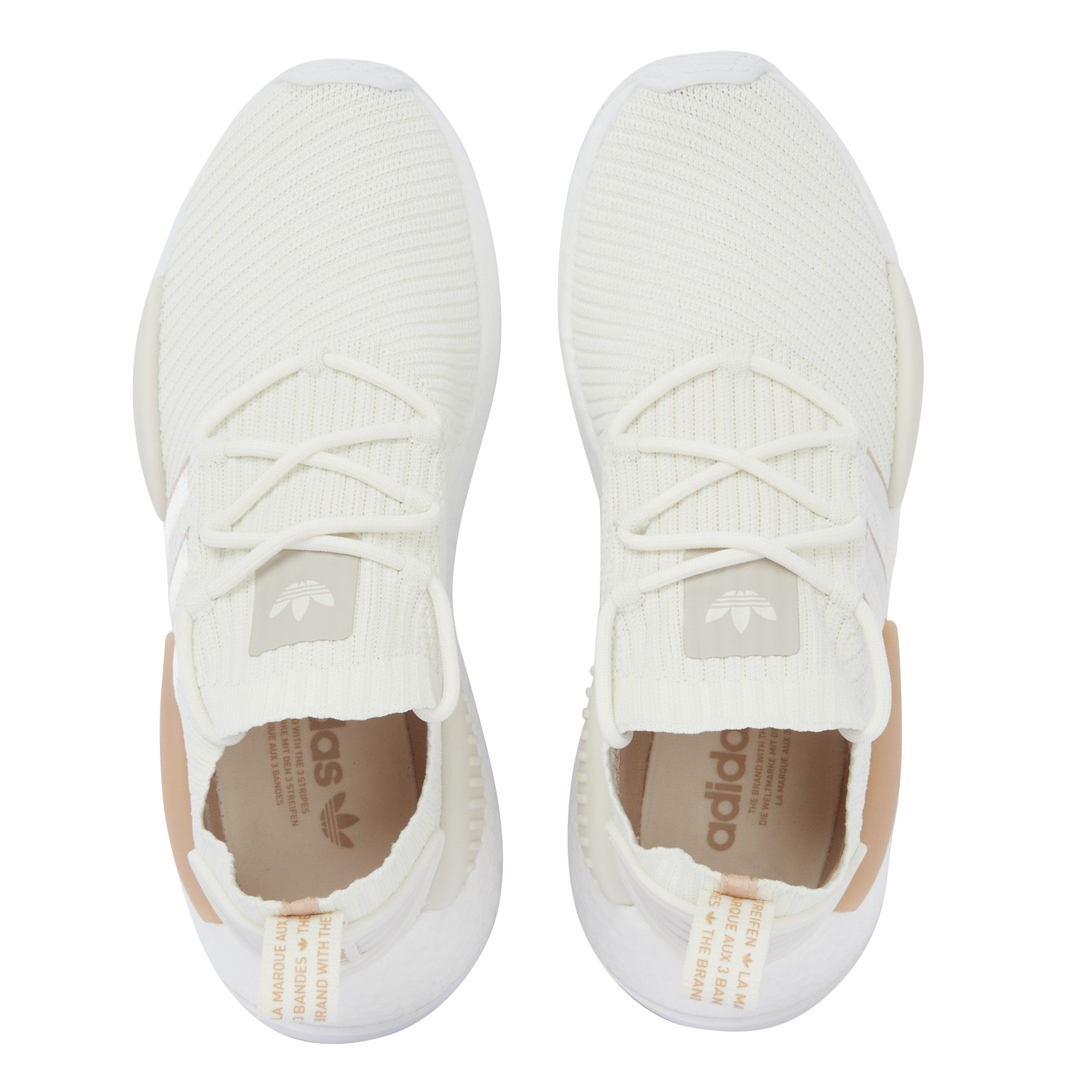 Low-top lace-up canvas sneakers ADIDAS White