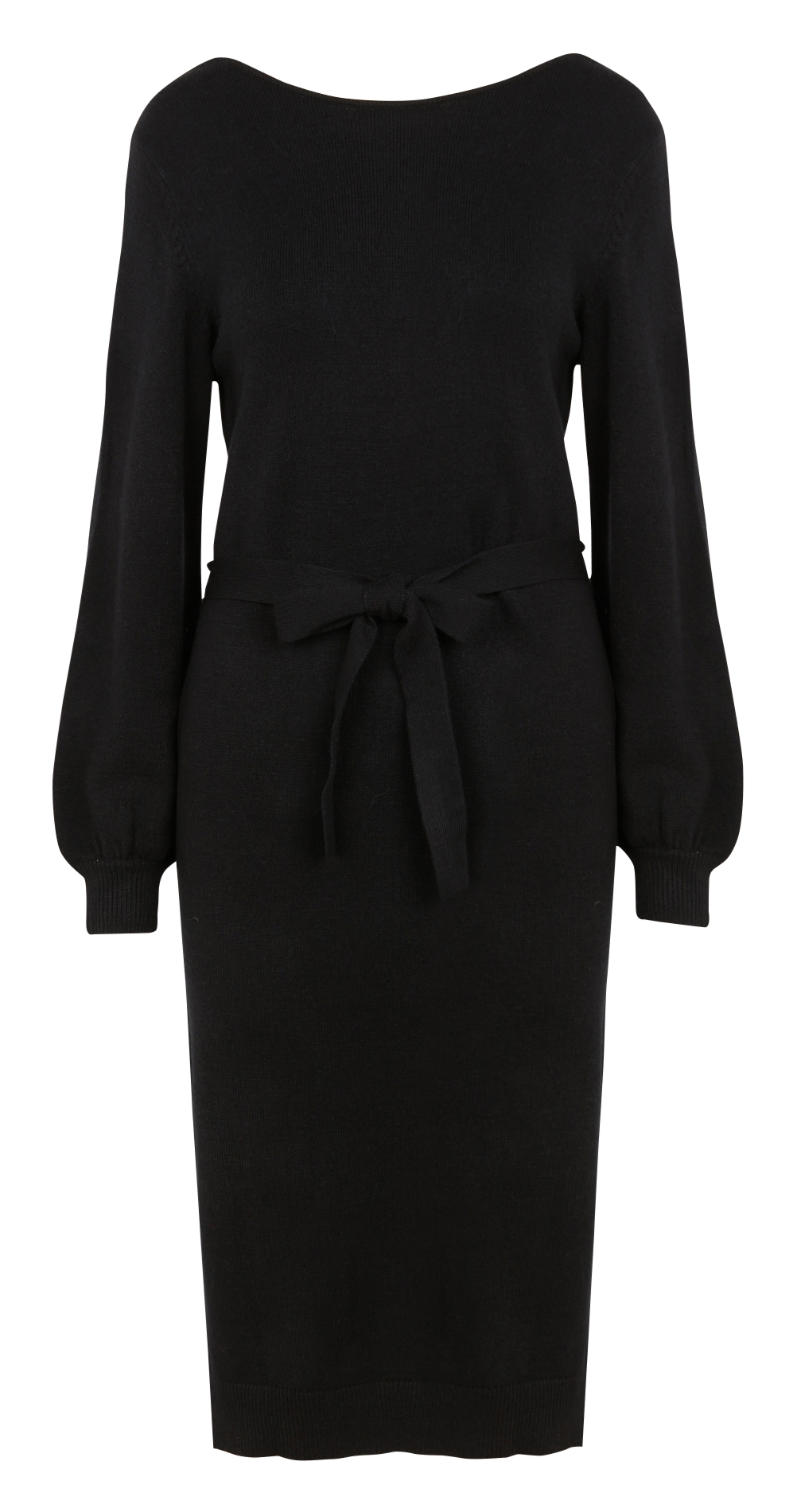 Robe pull col rond droite Ril Black Vila Femme Place des Tendances