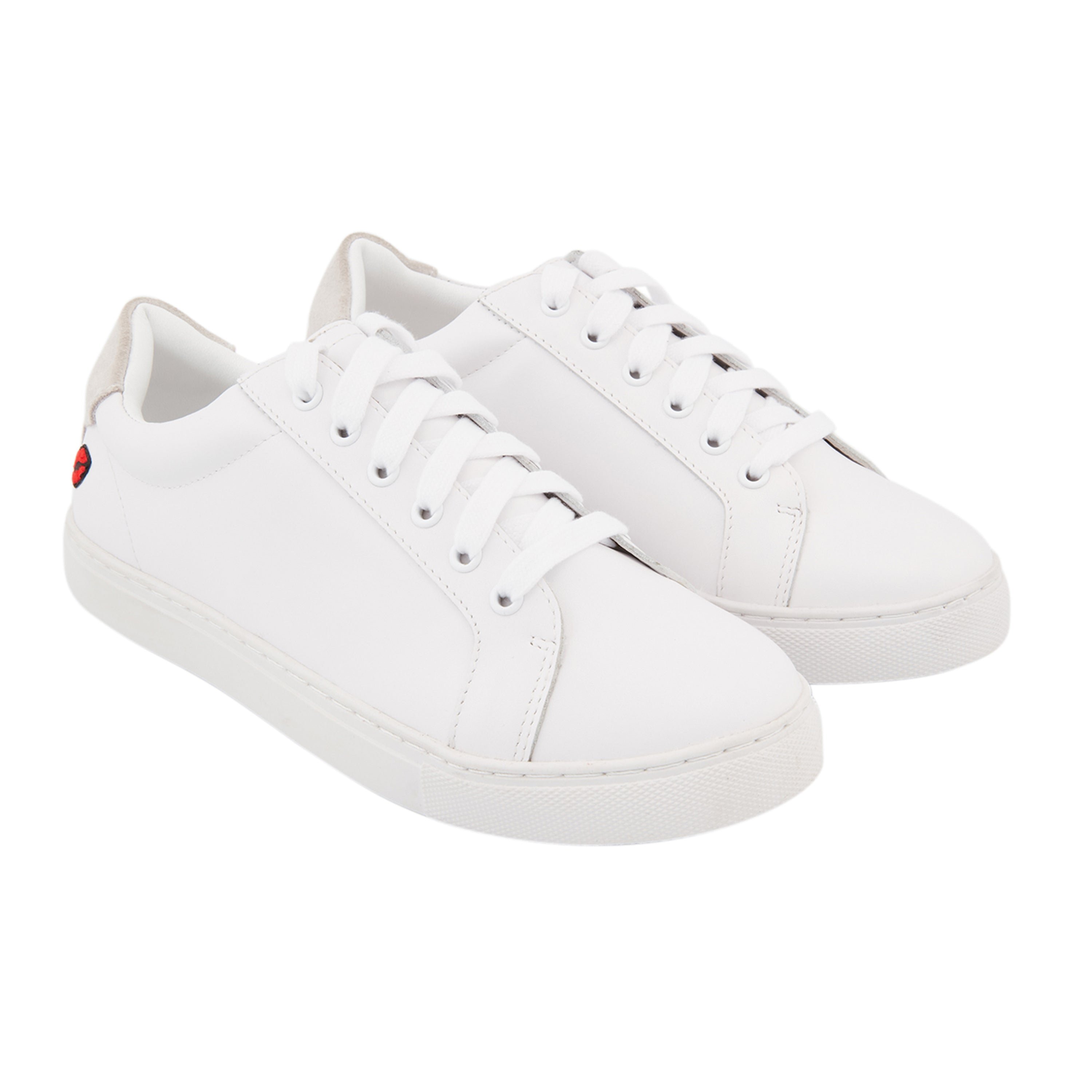 Leather sneakers BONS BAISERS PARIS White
