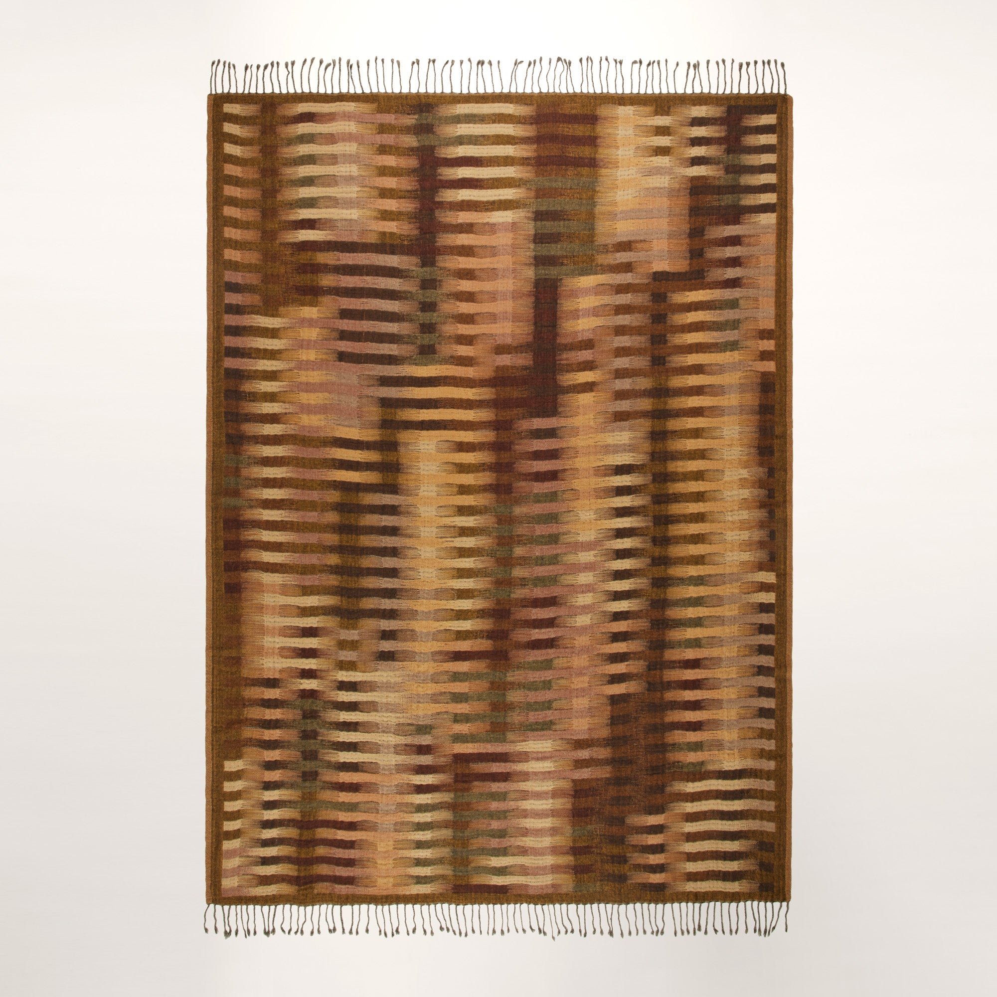 Plaid pure laine MADURA Jaune