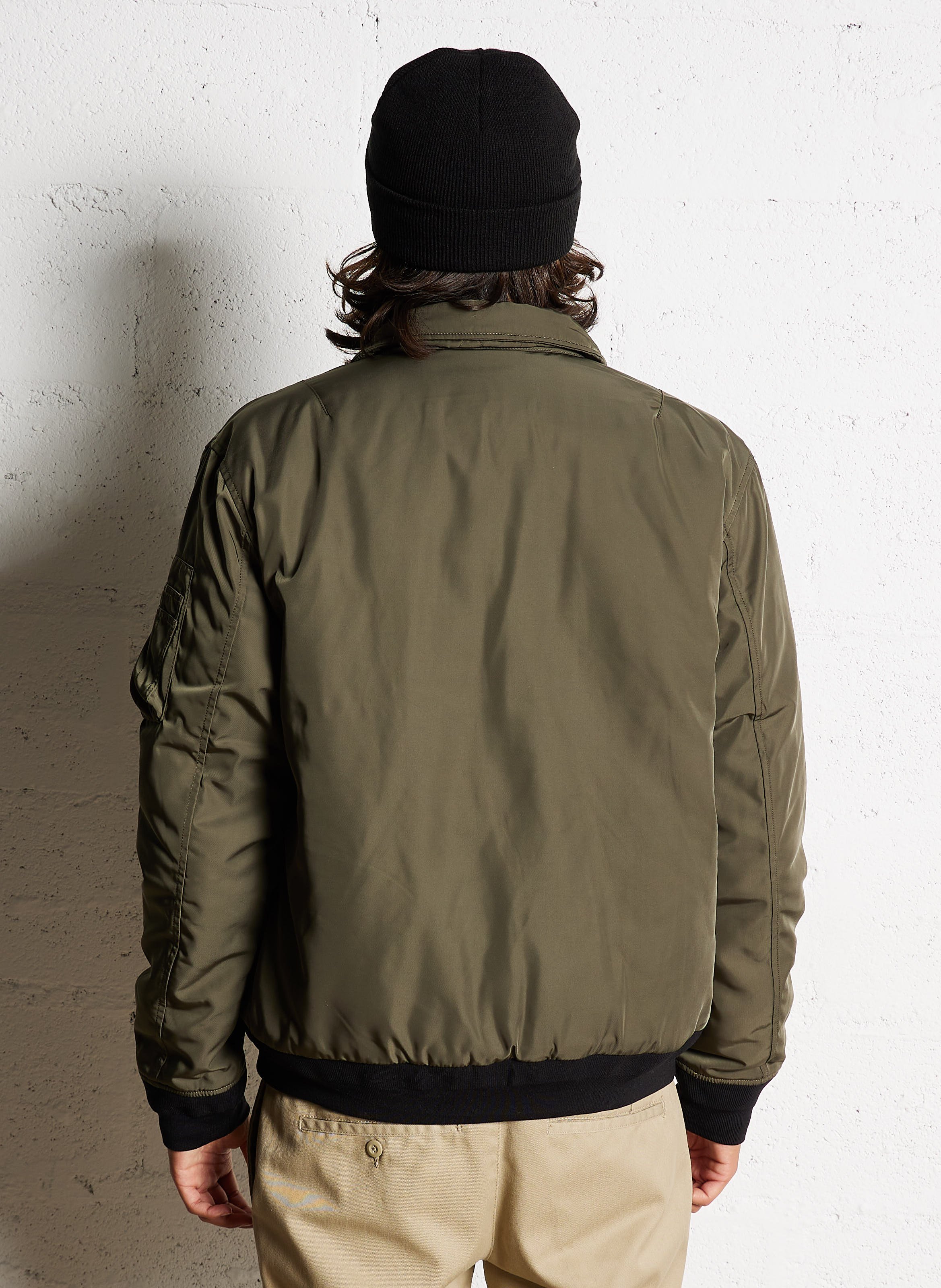 Blouson col à revers droit BOMBERS ORIGINAL Kaki