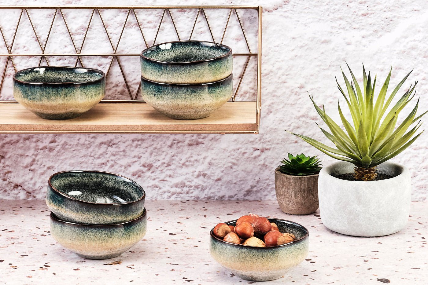 Bol genesis ø11cm - 6 pièces - terre BJORN Gris