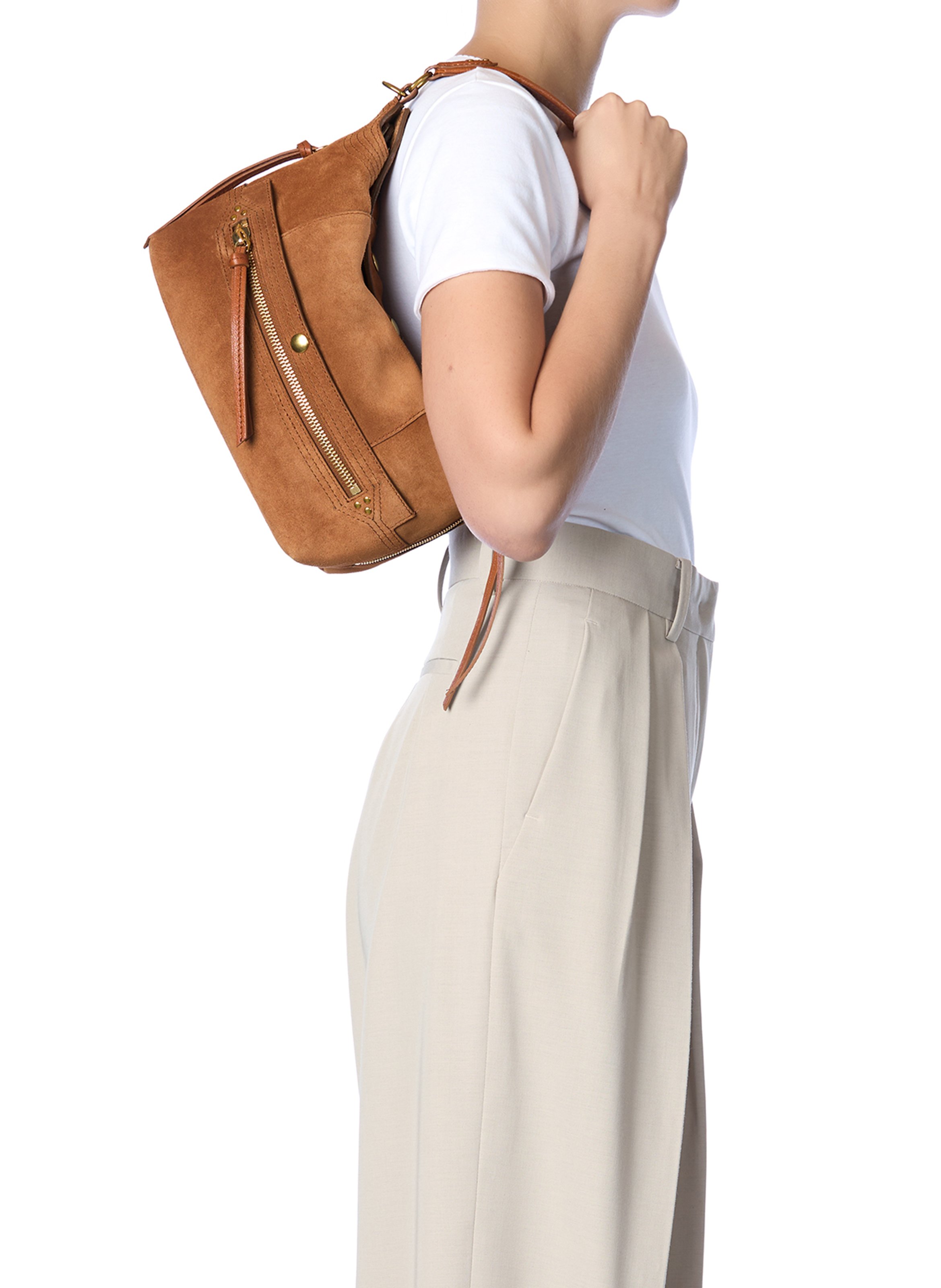 Suede shopper JEROME DREYFUSS Brown