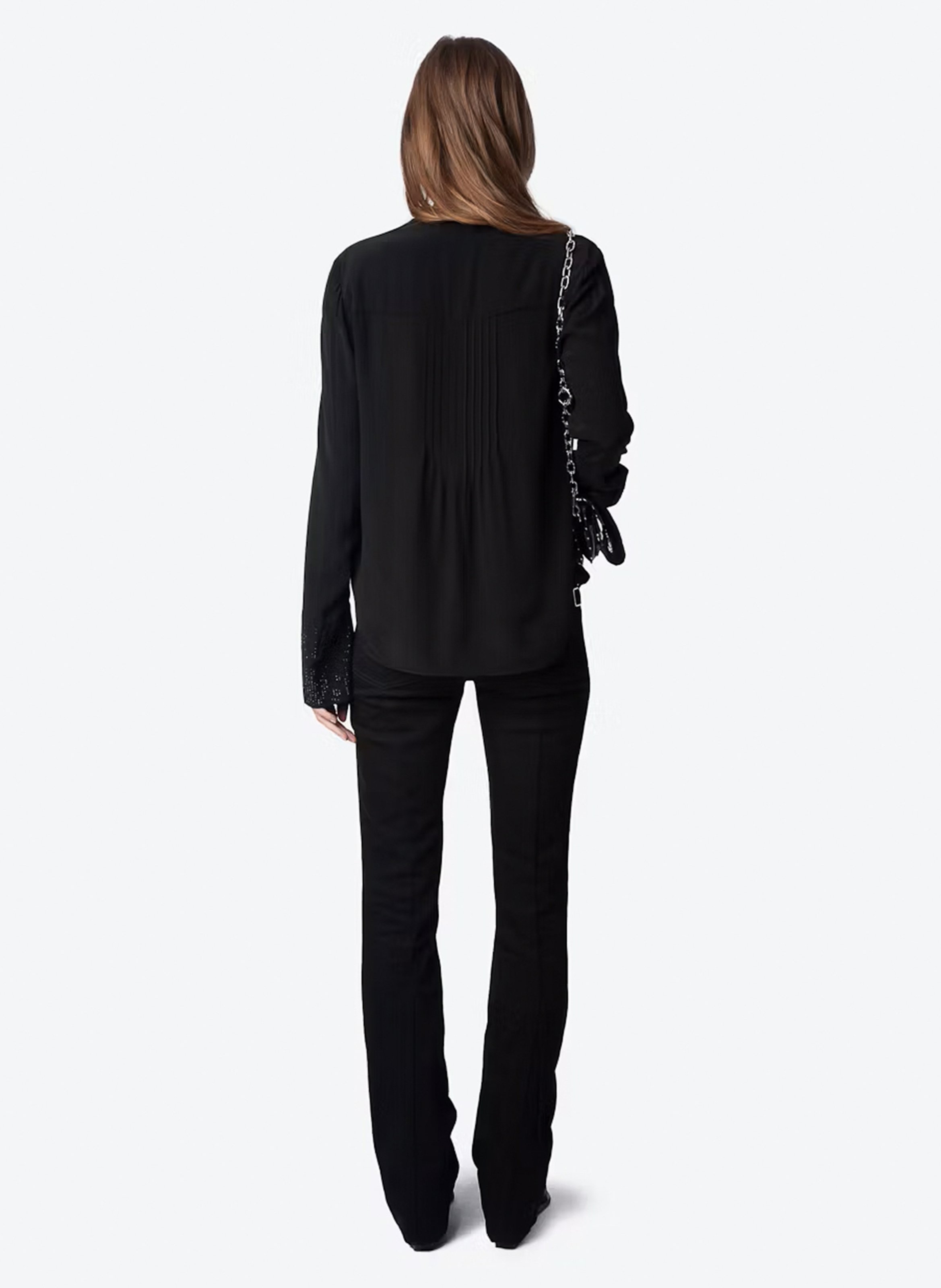 Camicia dritta con strass ZADIG&VOLTAIRE Nero