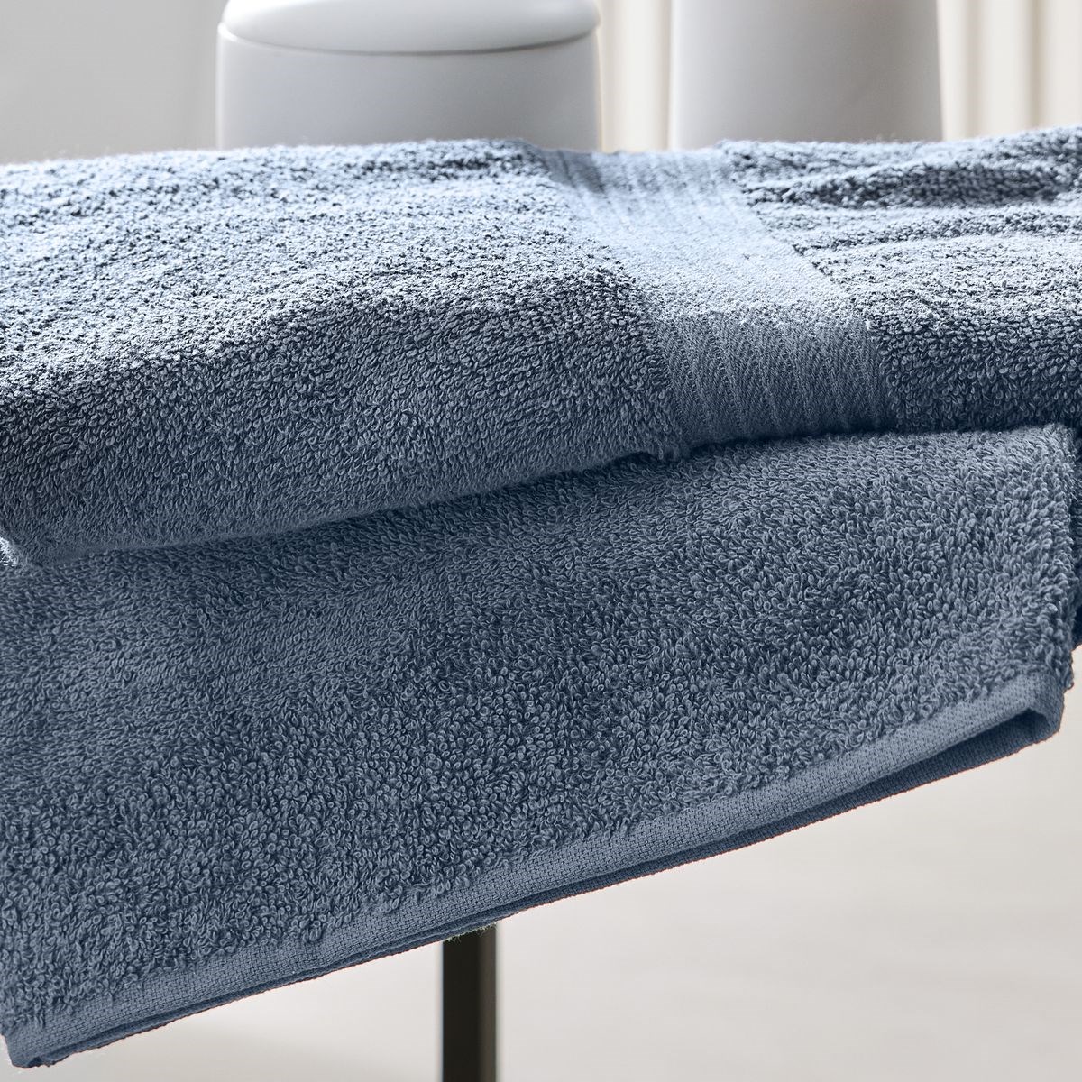 Plain cotton bath towel TODAY LINGE DE MAISON Blue