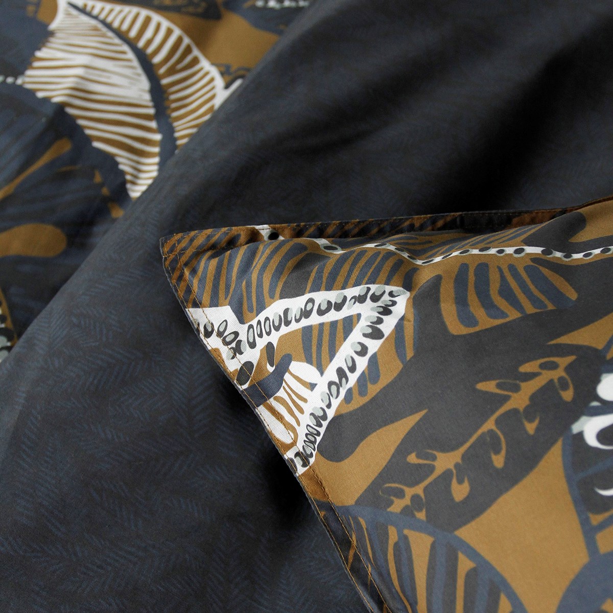 Printed cotton bedding set TODAY LINGE DE MAISON Blue