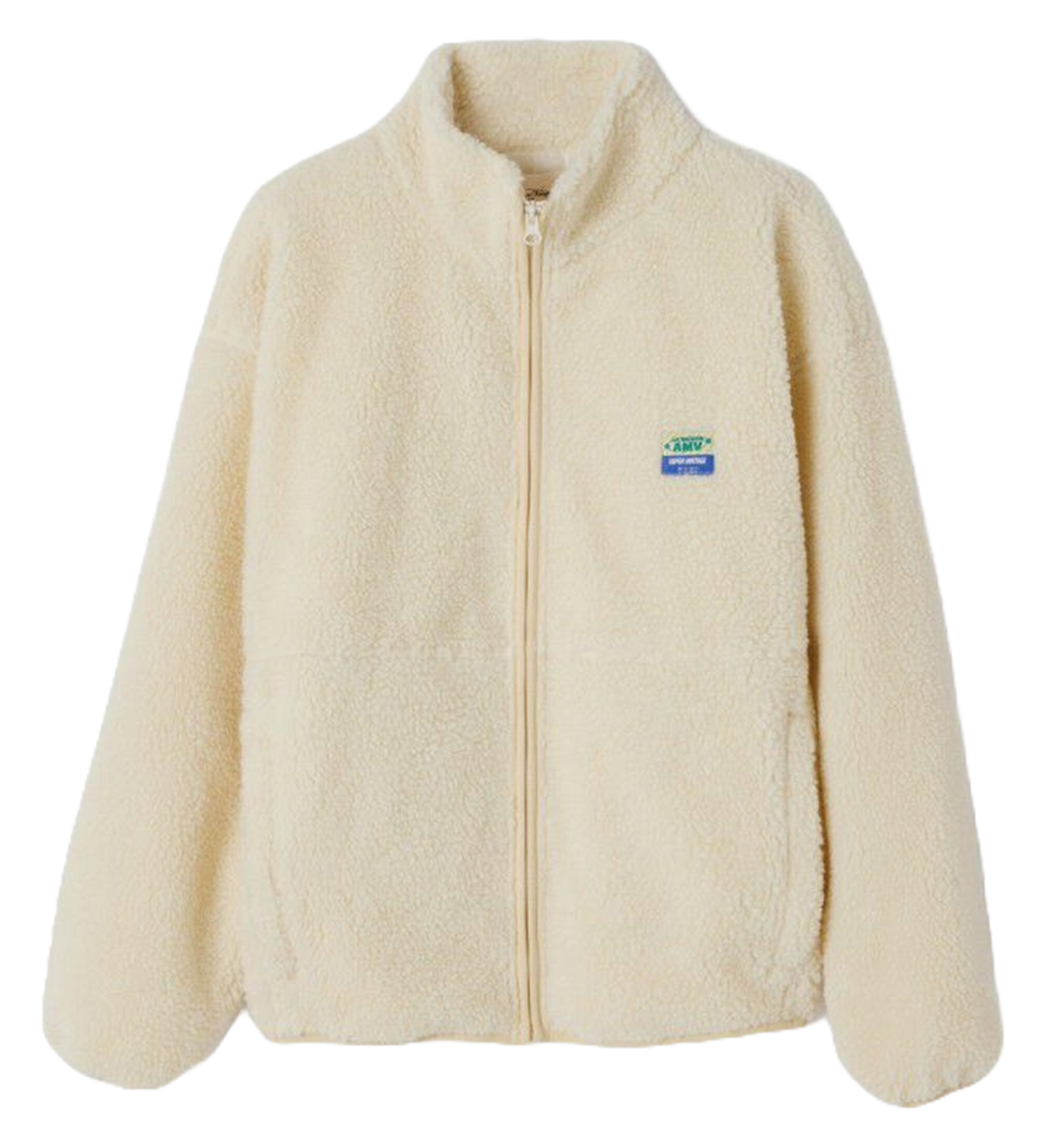 Fleecejacke mit Reißverschluss AMERICAN VINTAGE Beige