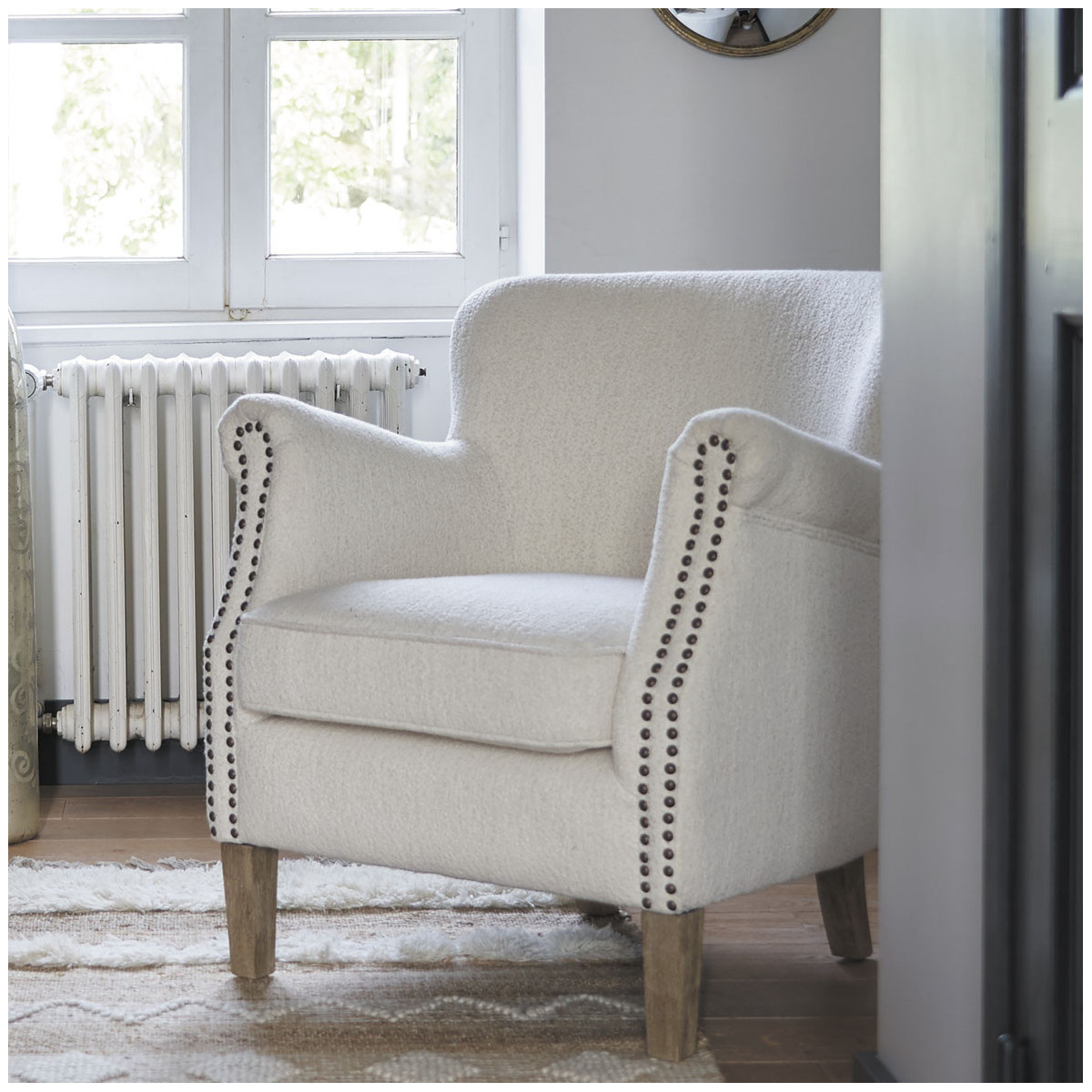 Pine armchair BLANC D'IVOIRE Beige