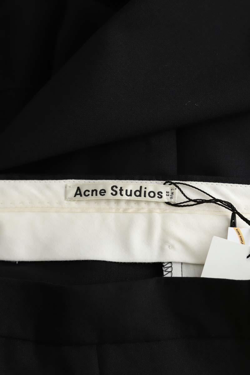 Bandol straight woollen trousers ACNE STUDIOS - Seconde Main Black