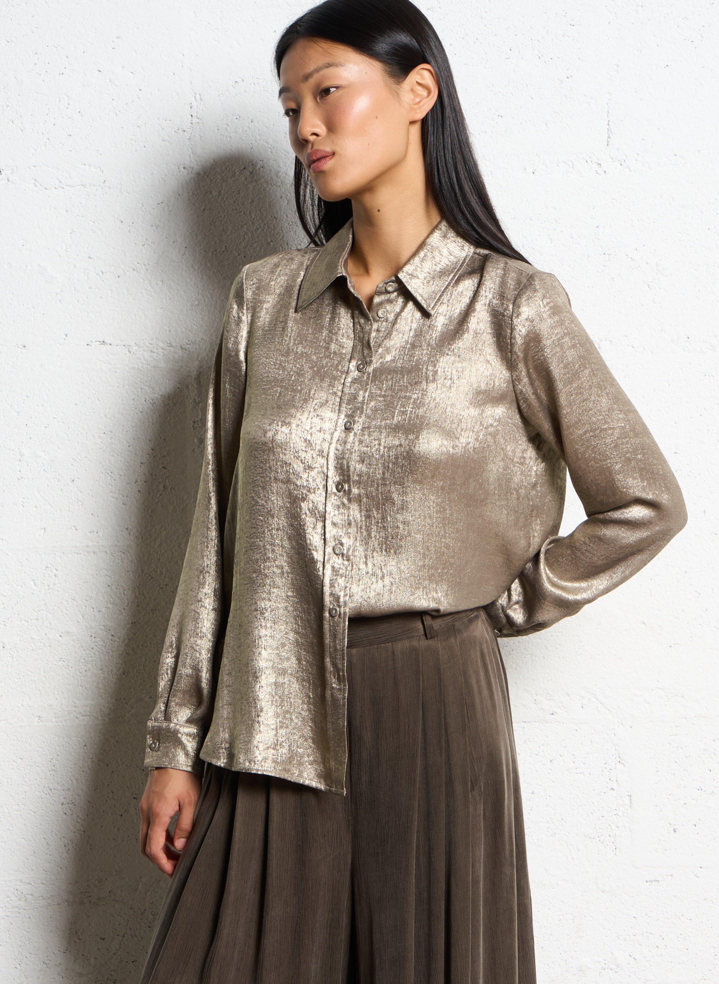 Chemise col classique  MOMONI Doré