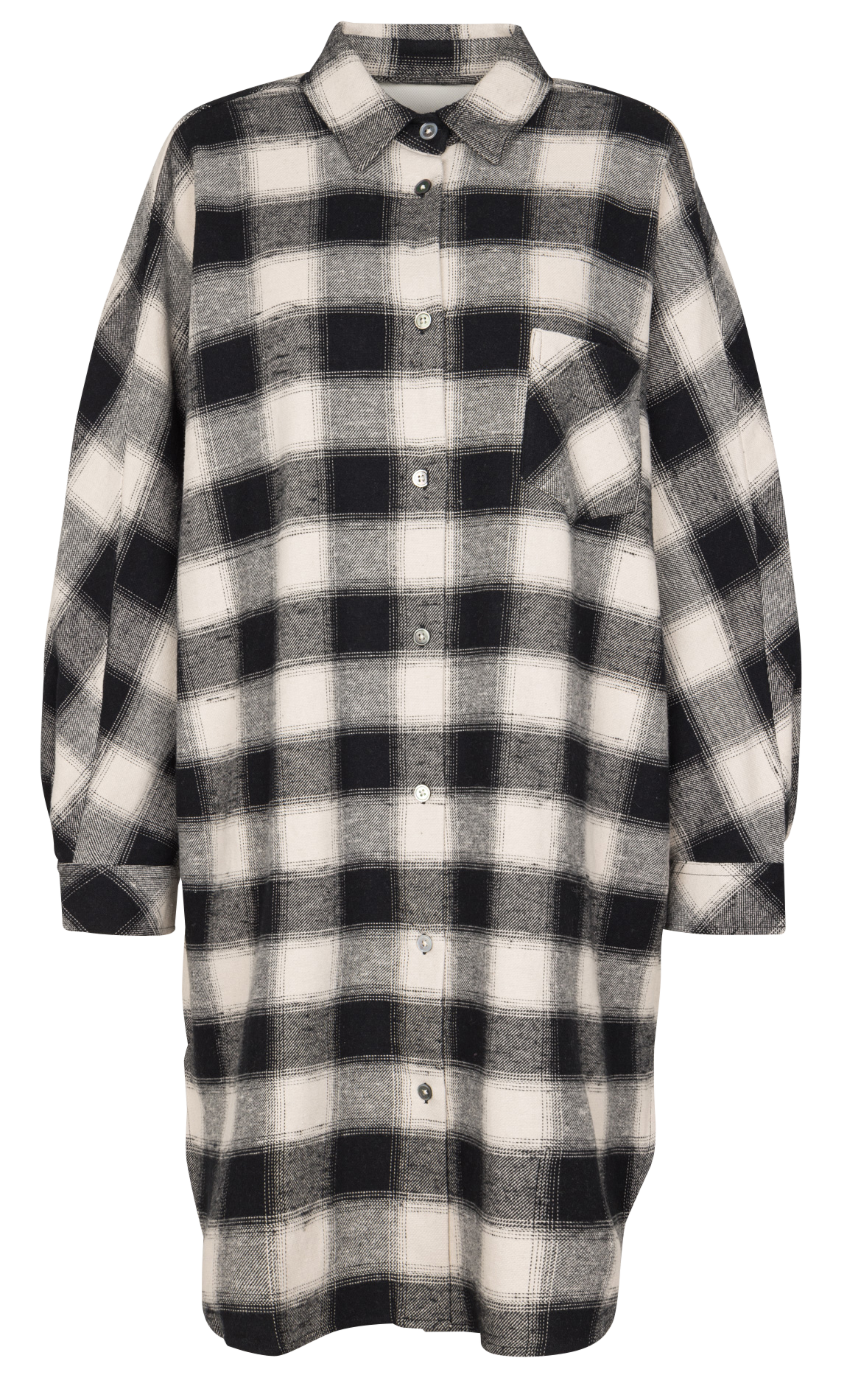 Katoenen overhemdjurk BELLEROSE Groen