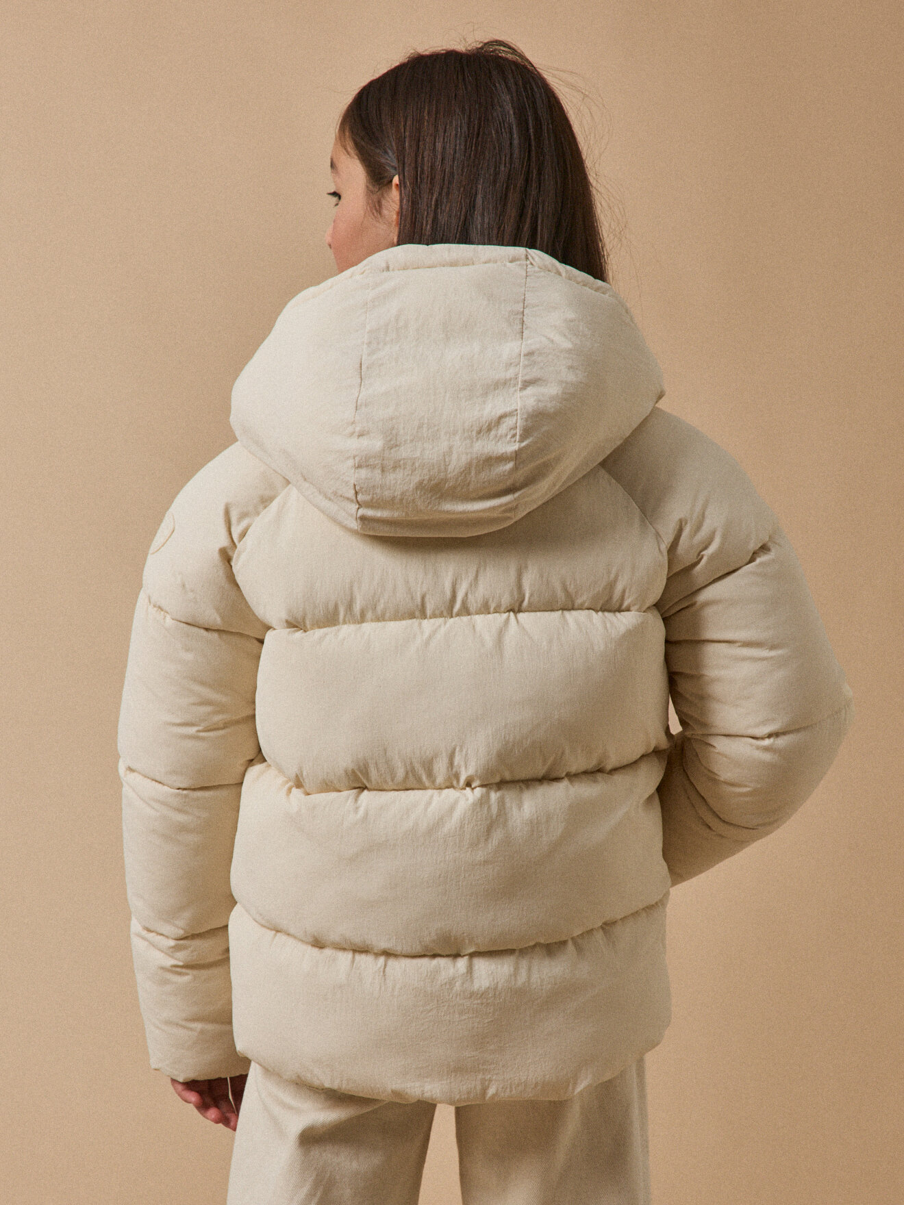 Fleece-lined down jacket CYRILLUS Red