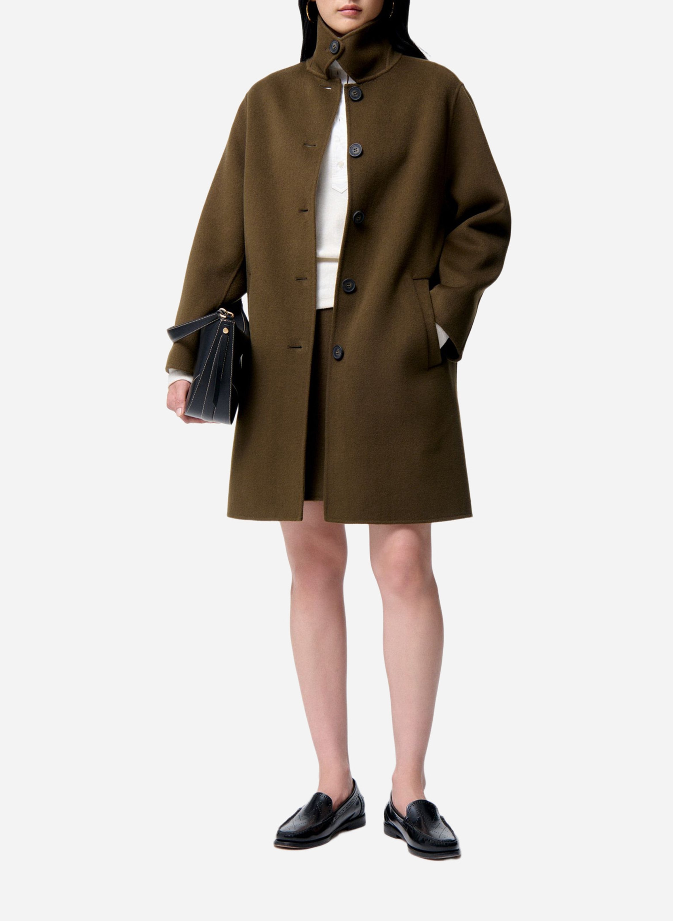 Jas met klassieke kraag - wolblend VANESSA BRUNO