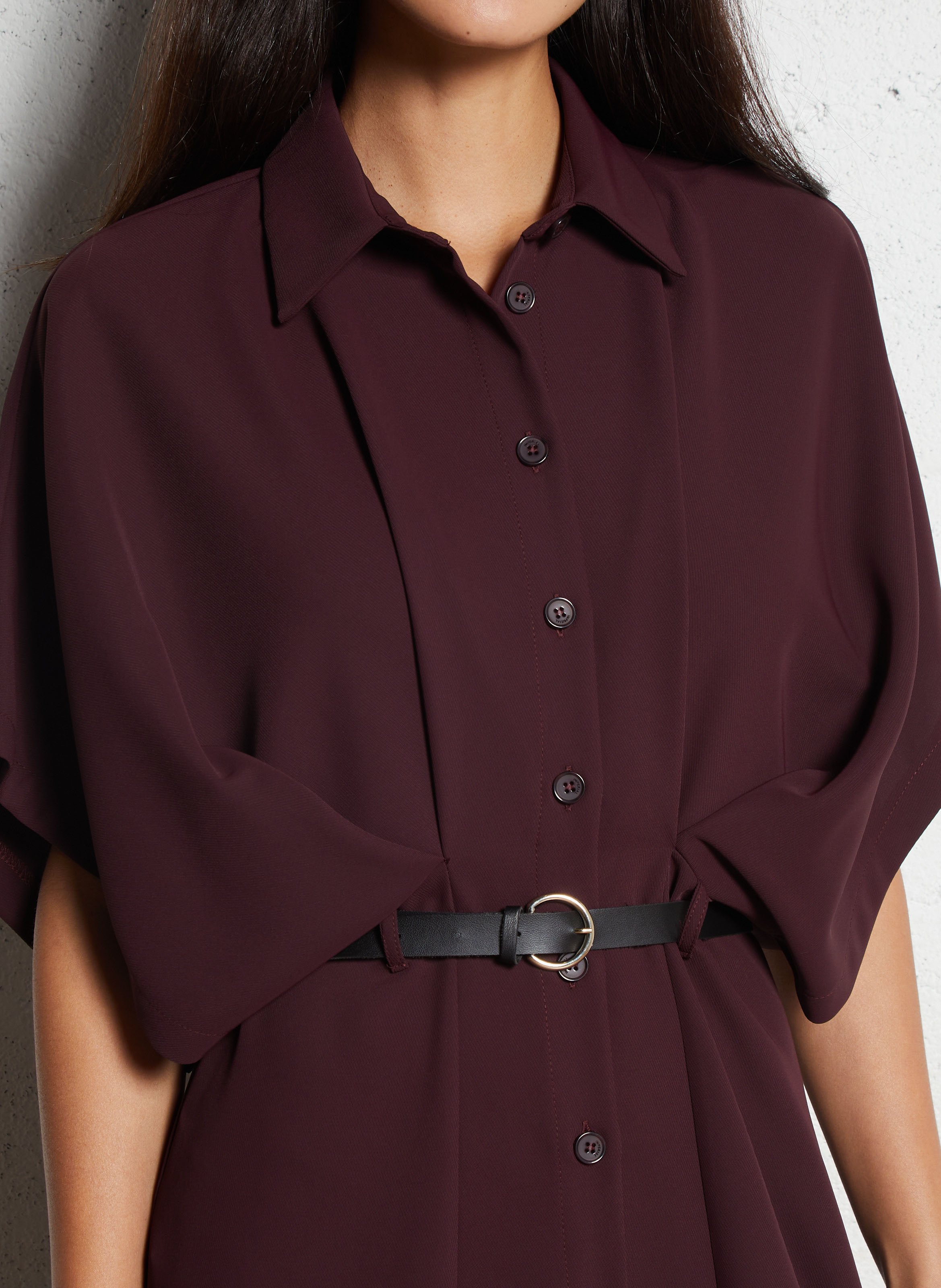 Robe longue col classique  IMPERIAL Rouge