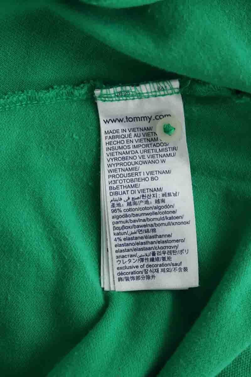 Cotton polo shirt TOMMY HILFIGER - SECONDE MAIN Green