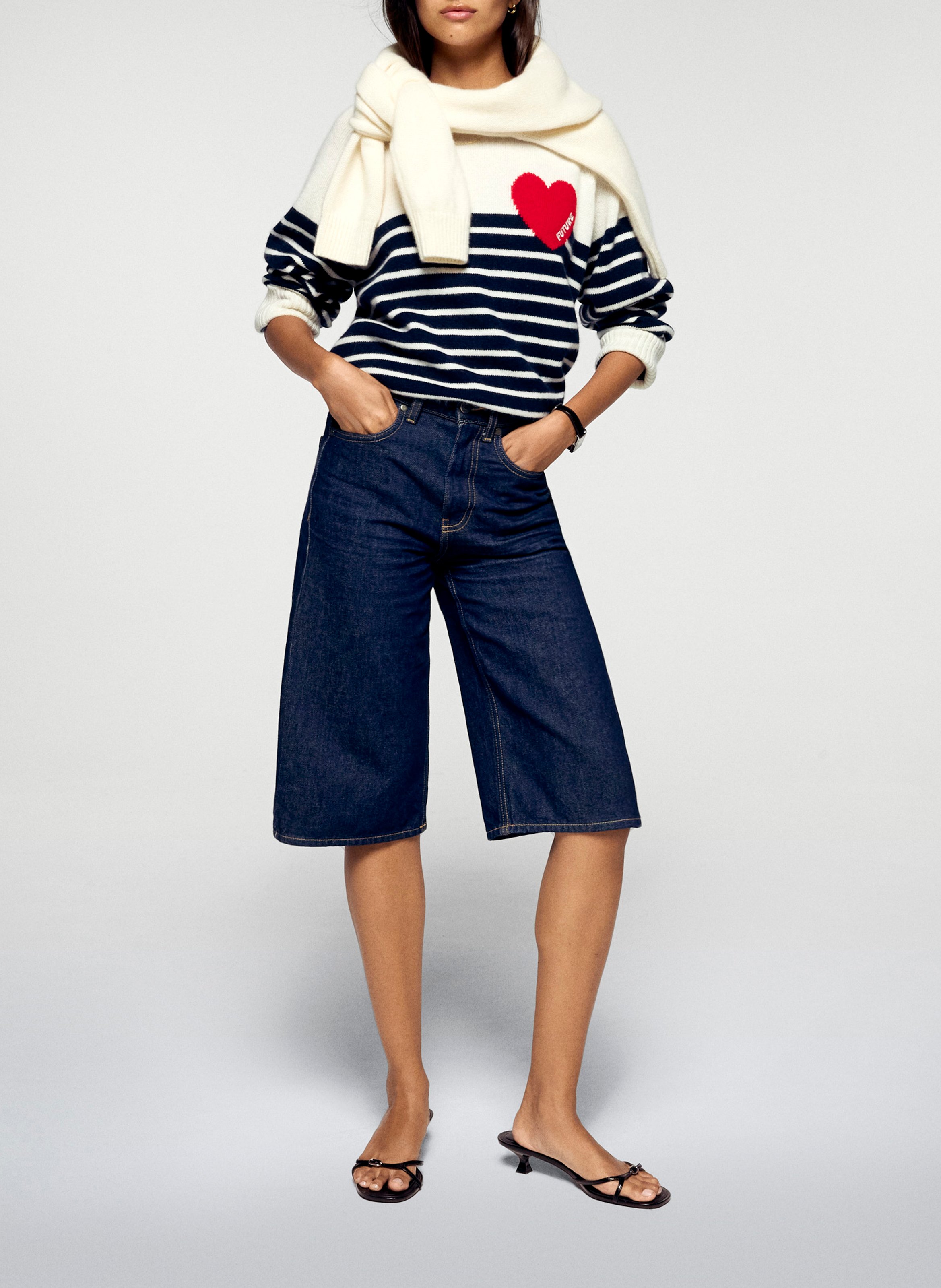 Belted cashmere sweater FROM FUTURE Beige