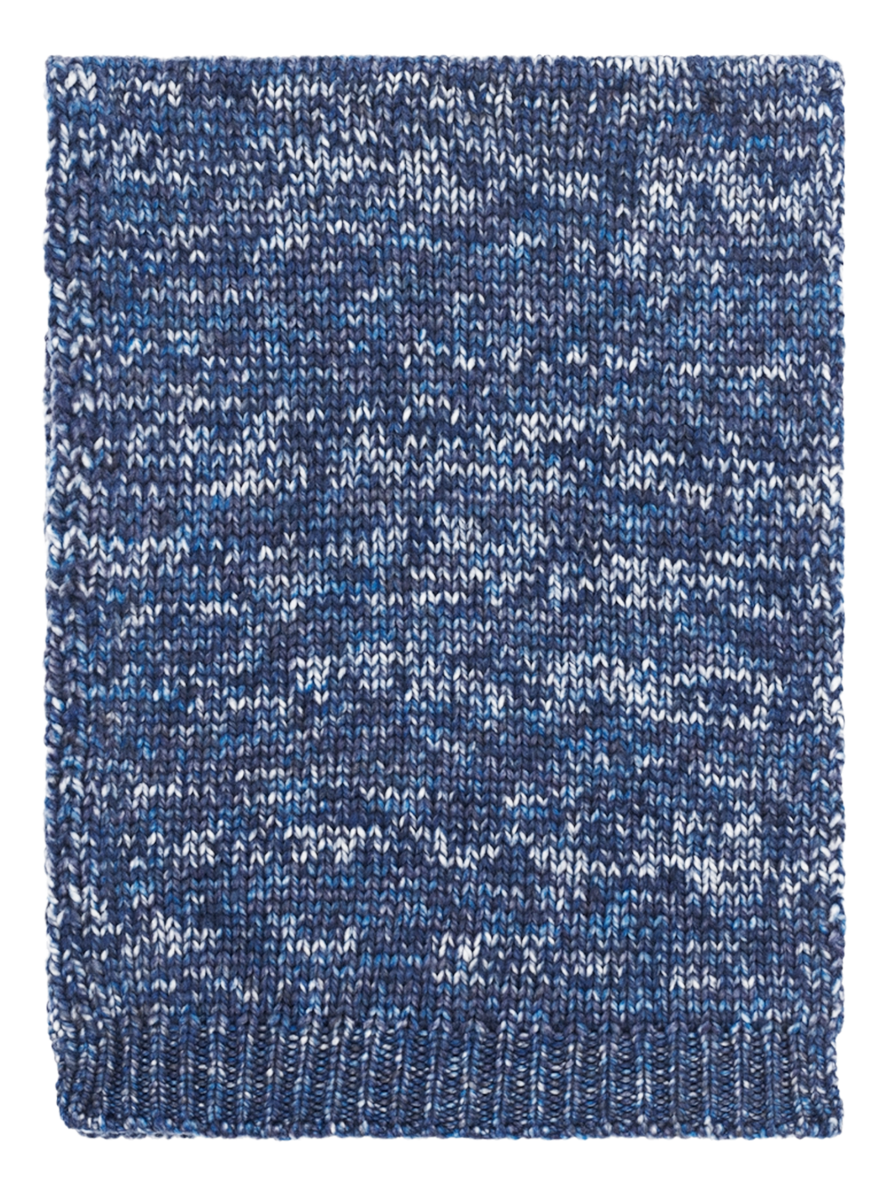 Echarpe épaisse chinée en laine PABLO Bleu