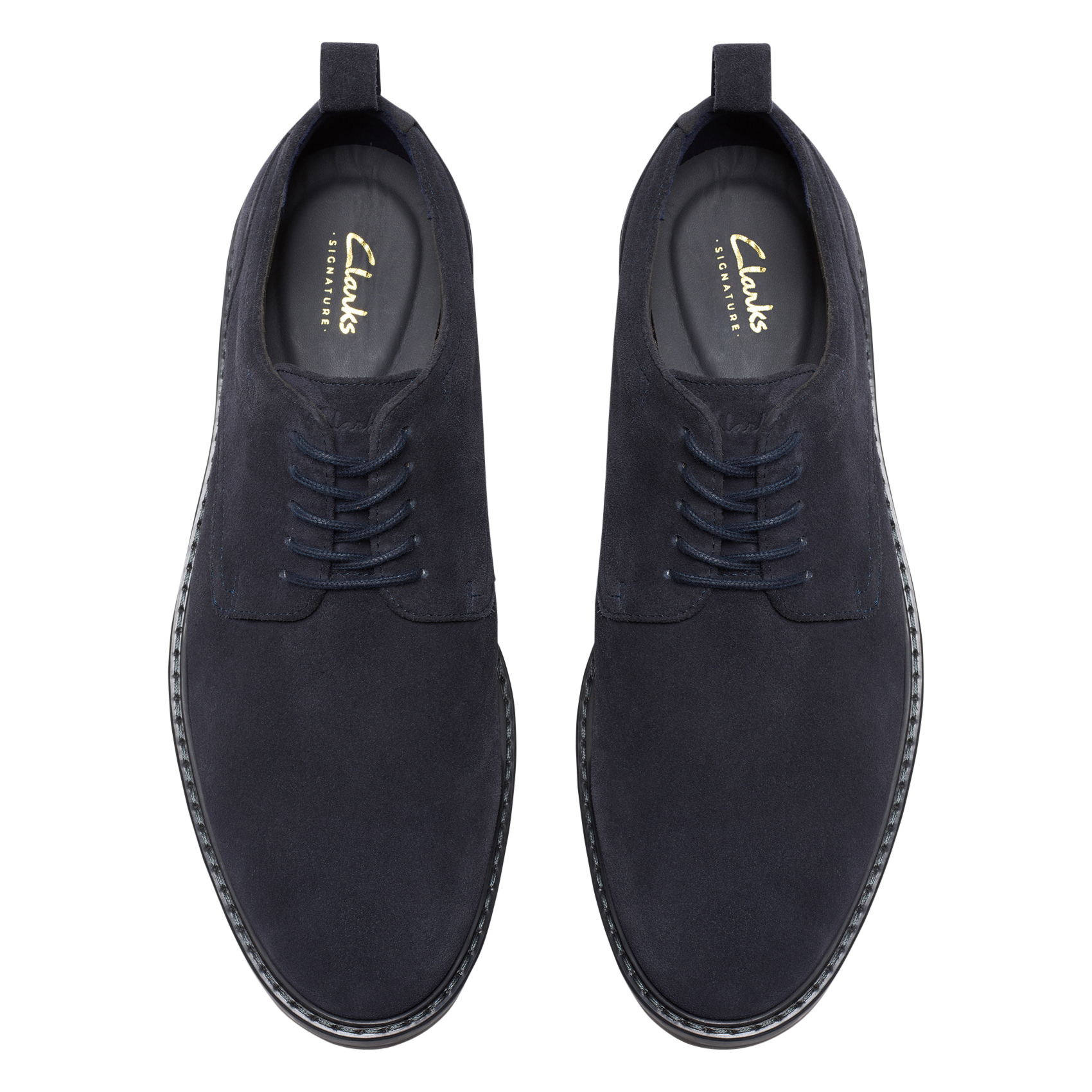 Arthus leather Derby shoes  CLARKS Blue