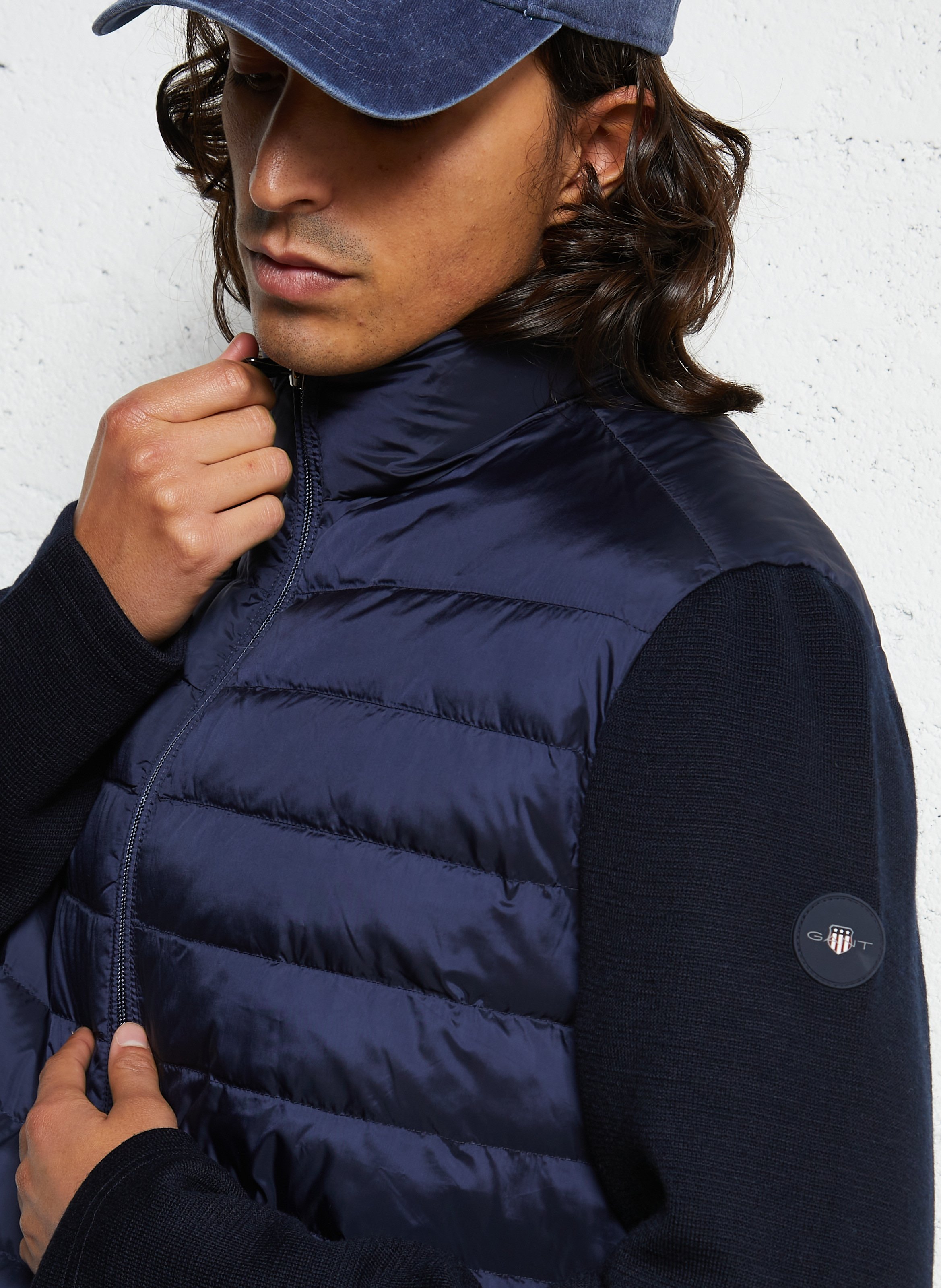 High-neck padded jacket GANT Blue