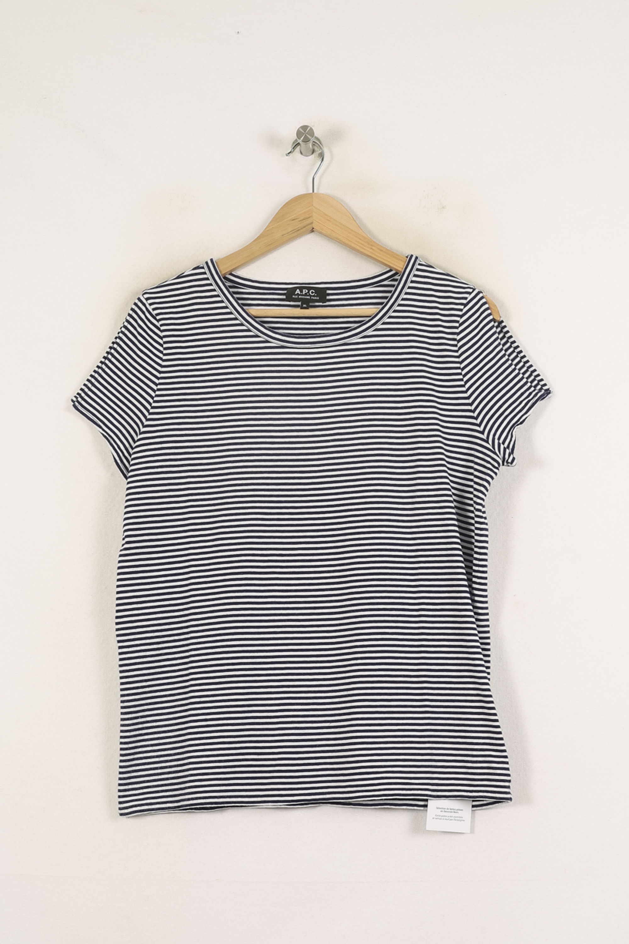 Tommy Badge T-shirt A.P.C - Seconde main Blue