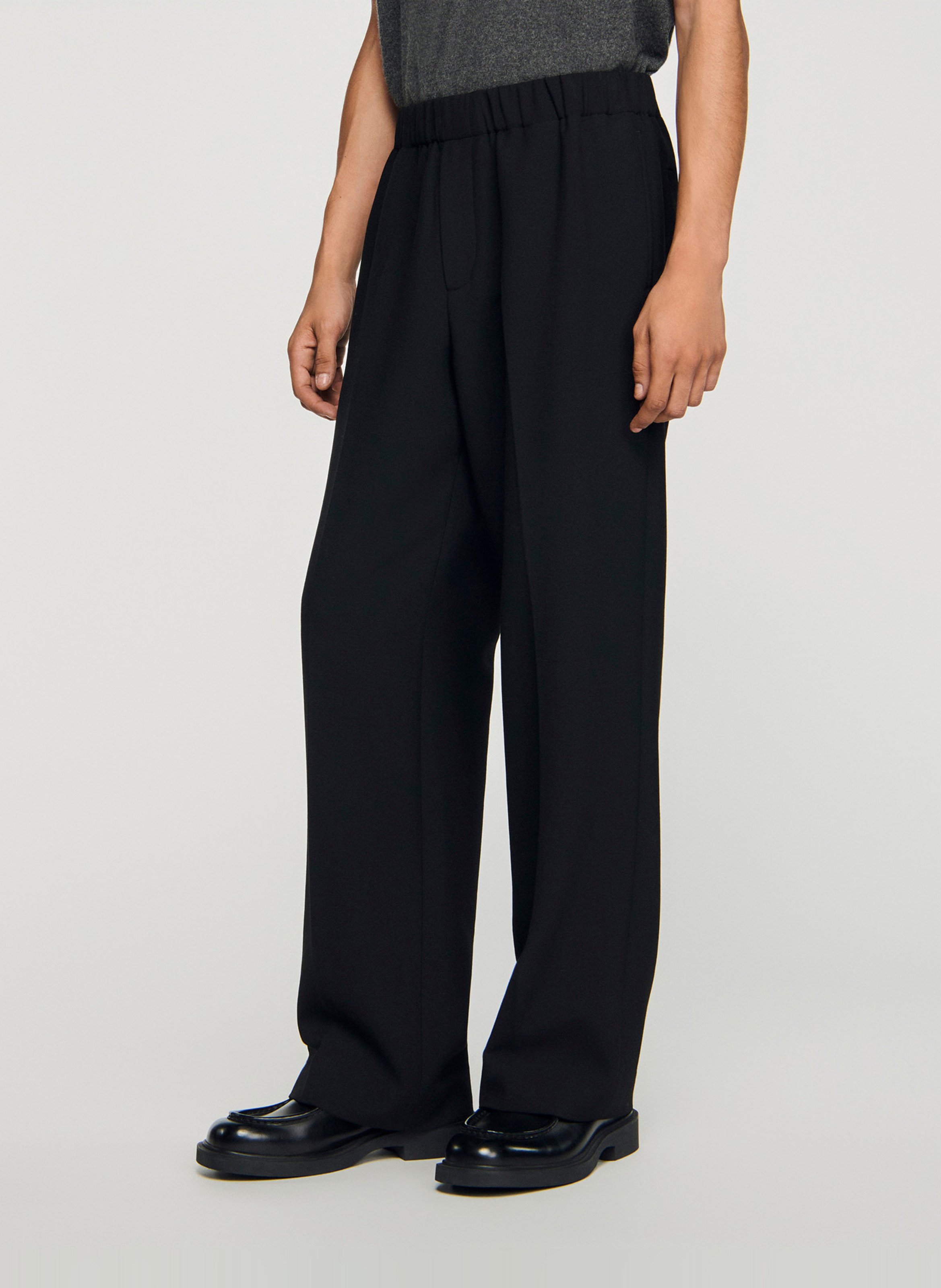 Pantalon large en jersey SANDRO