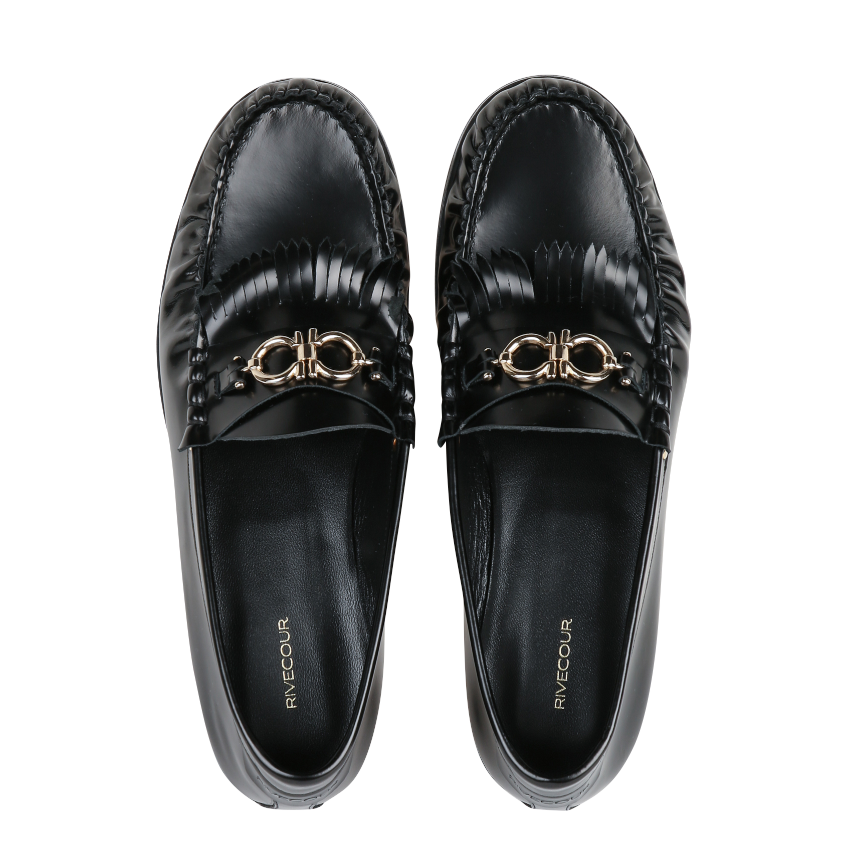 Mocassins en cuir RIVECOUR Noir