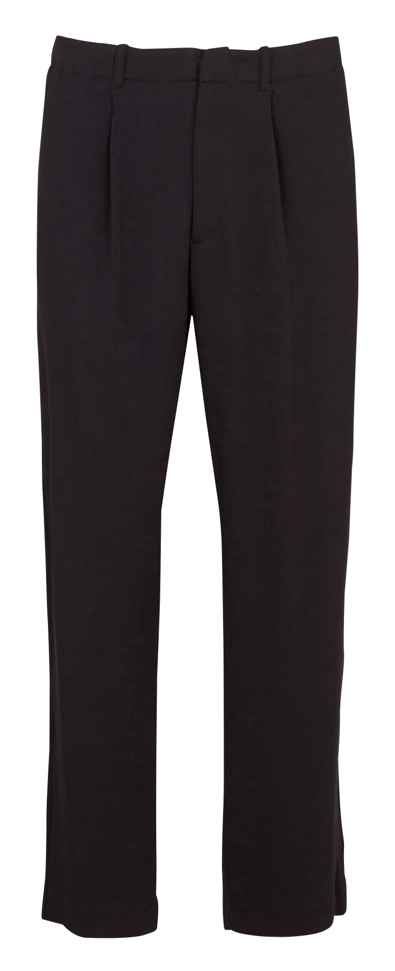 Gerippte Hose mit geradem Schnitt IKKS Schwarz