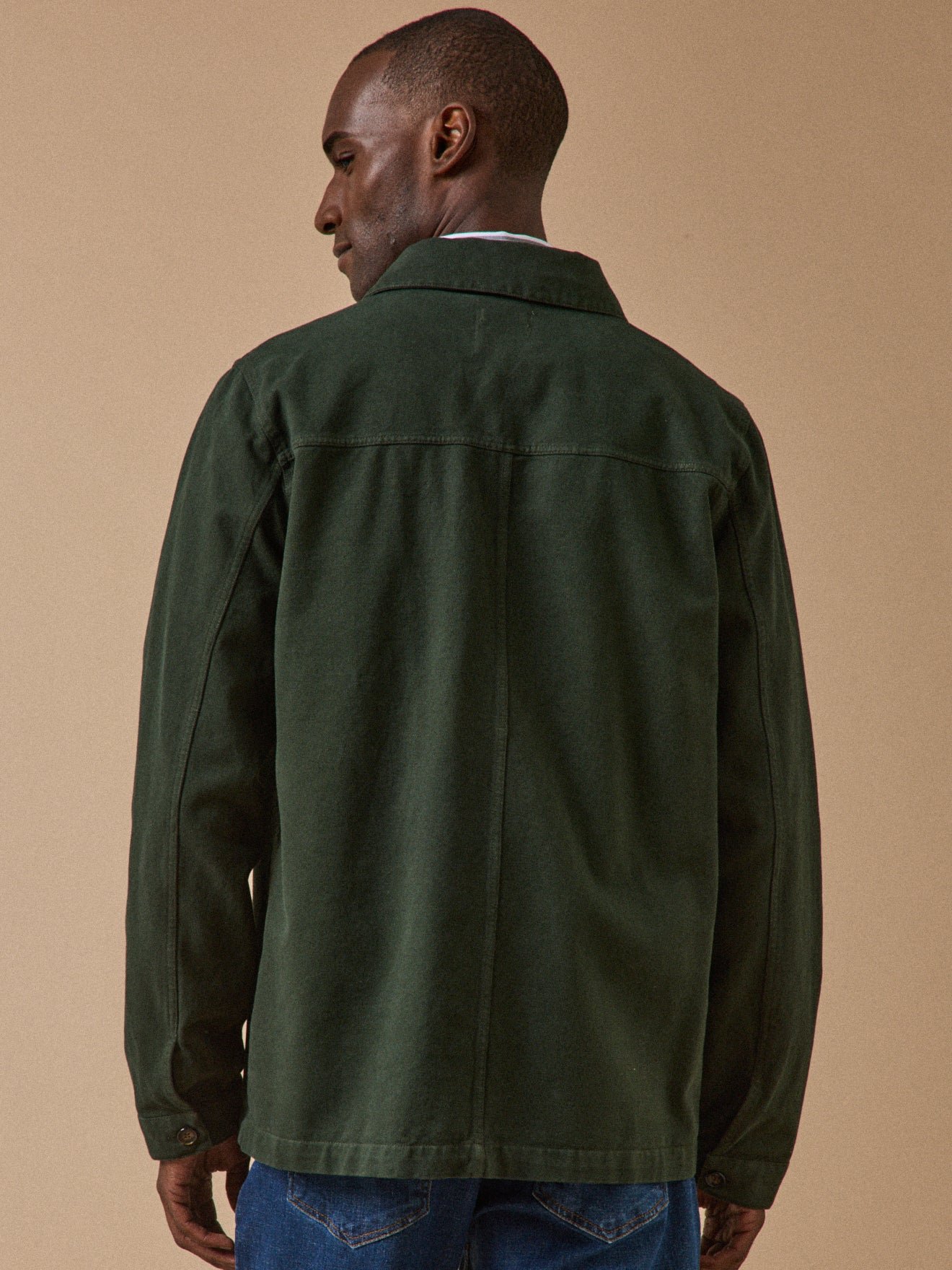 Worker jacket - organic cotton twill CYRILLUS Green
