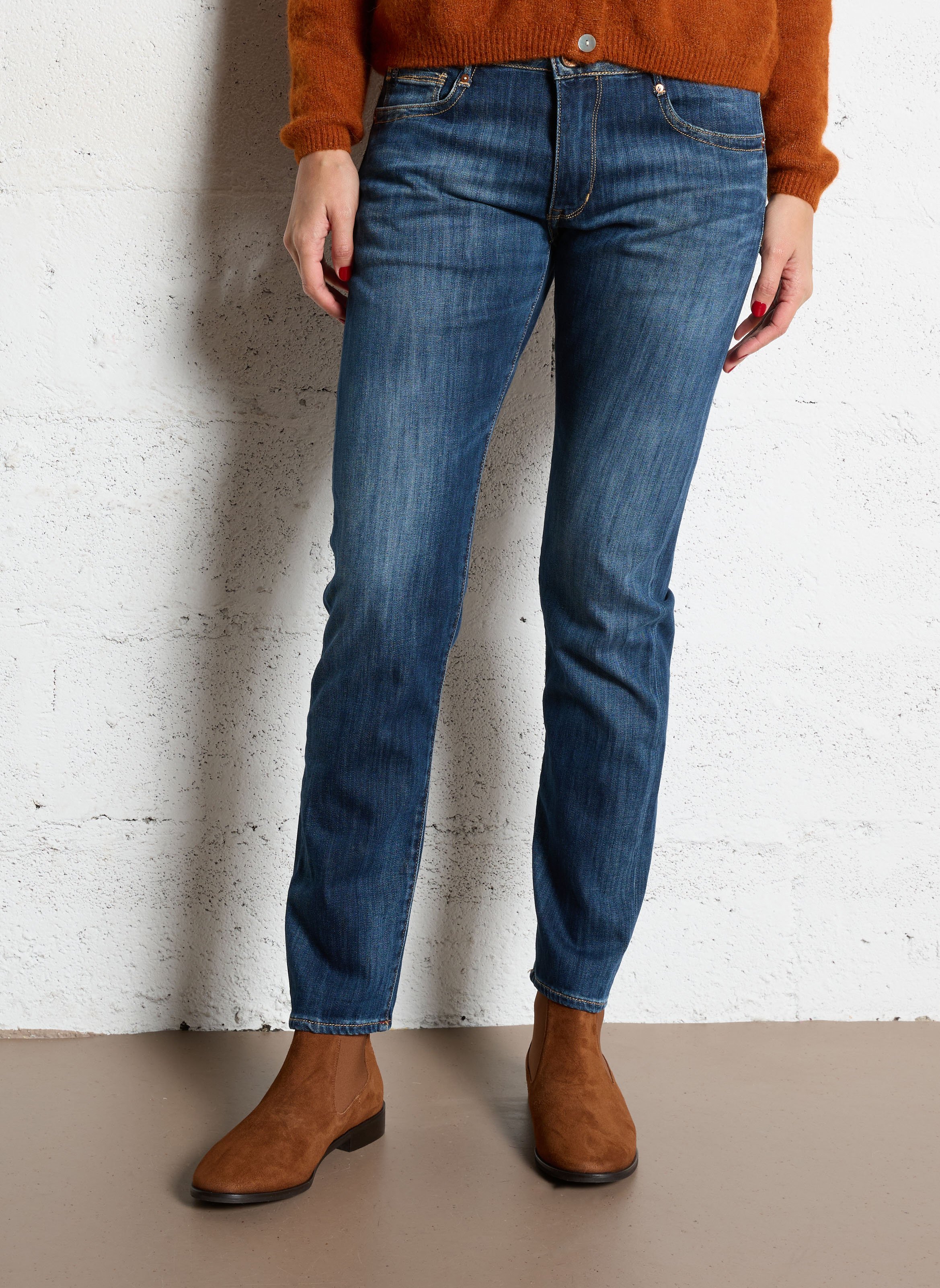 Jean slim  LE TEMPS DES CERISES Bleu